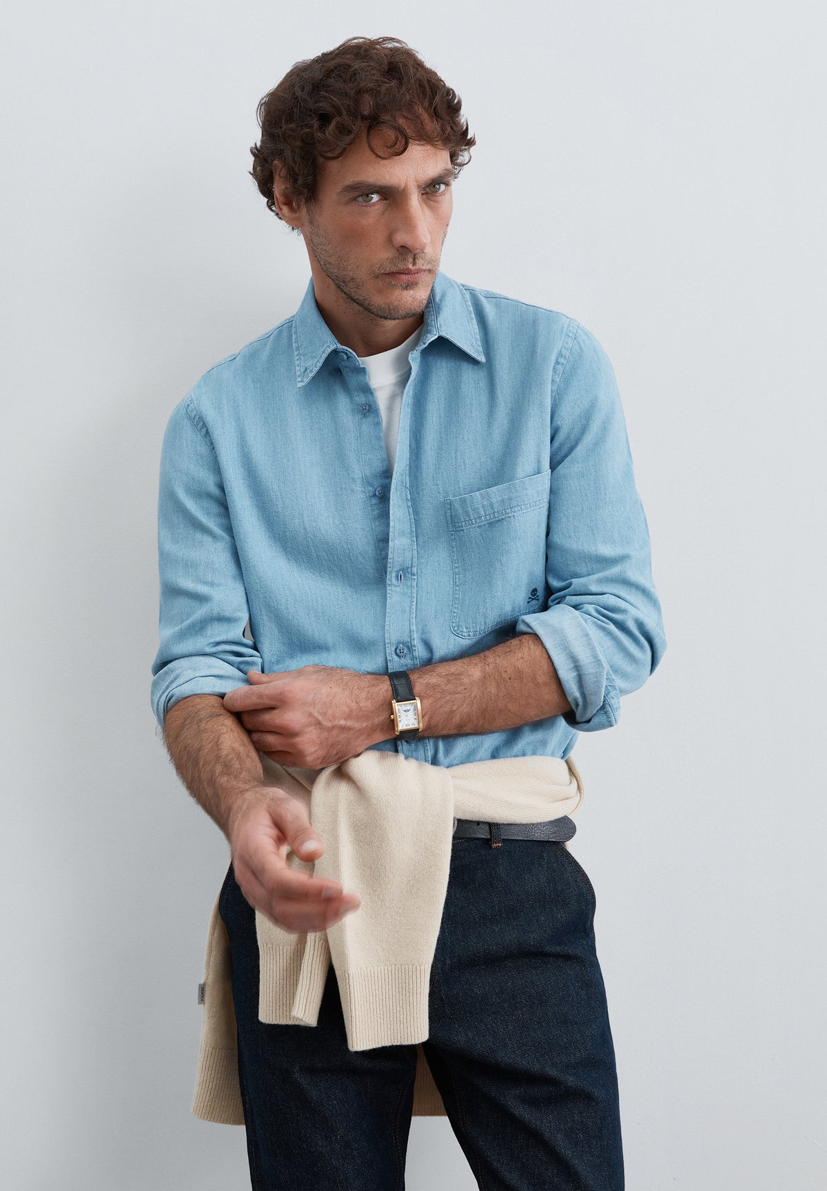 CAMISA DENIM BOLSILLO