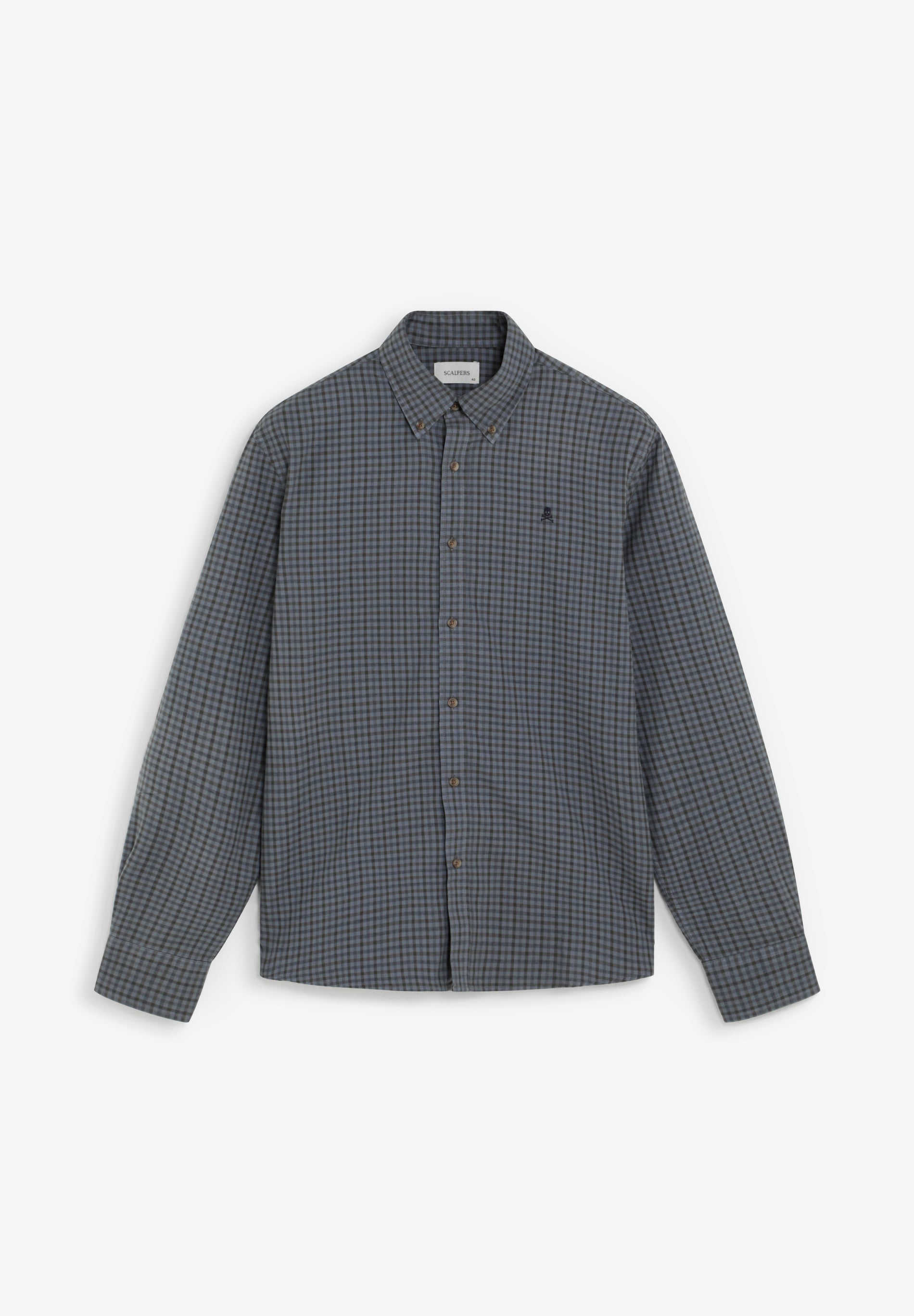 CAMISA CUADROS CUELLO BOTONES