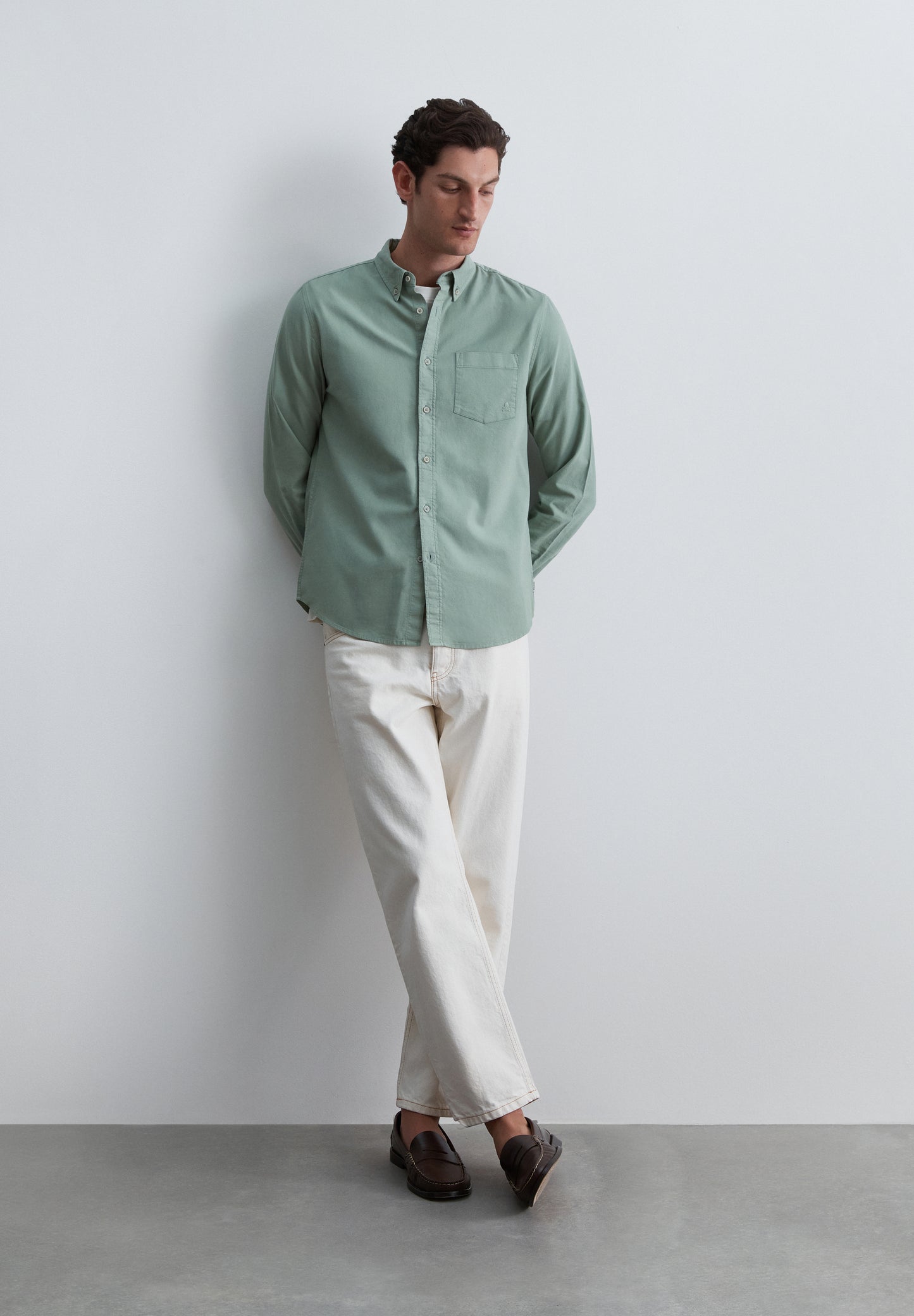 CAMISA OXFORD CON BOLSILLO