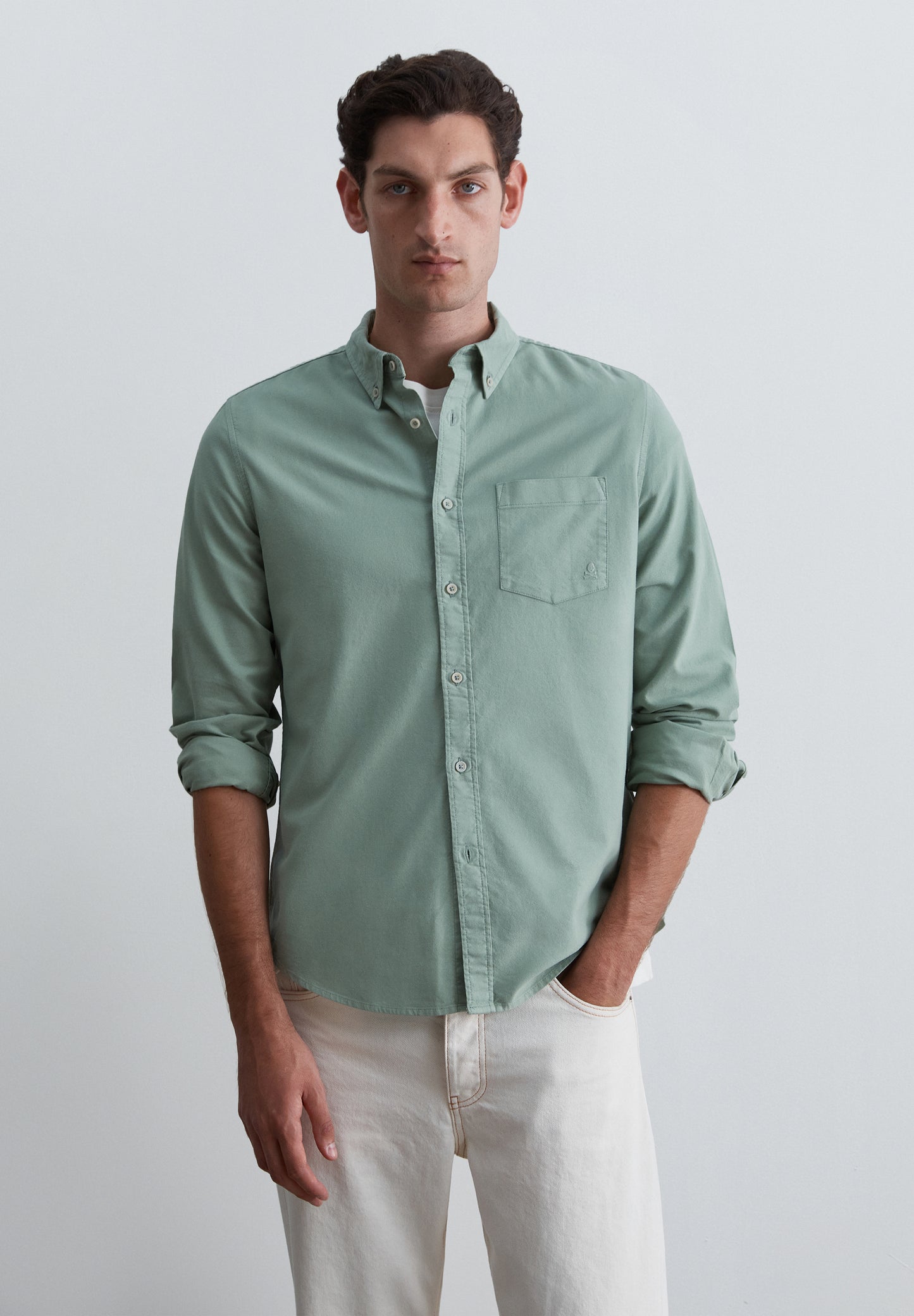CAMISA OXFORD CON BOLSILLO