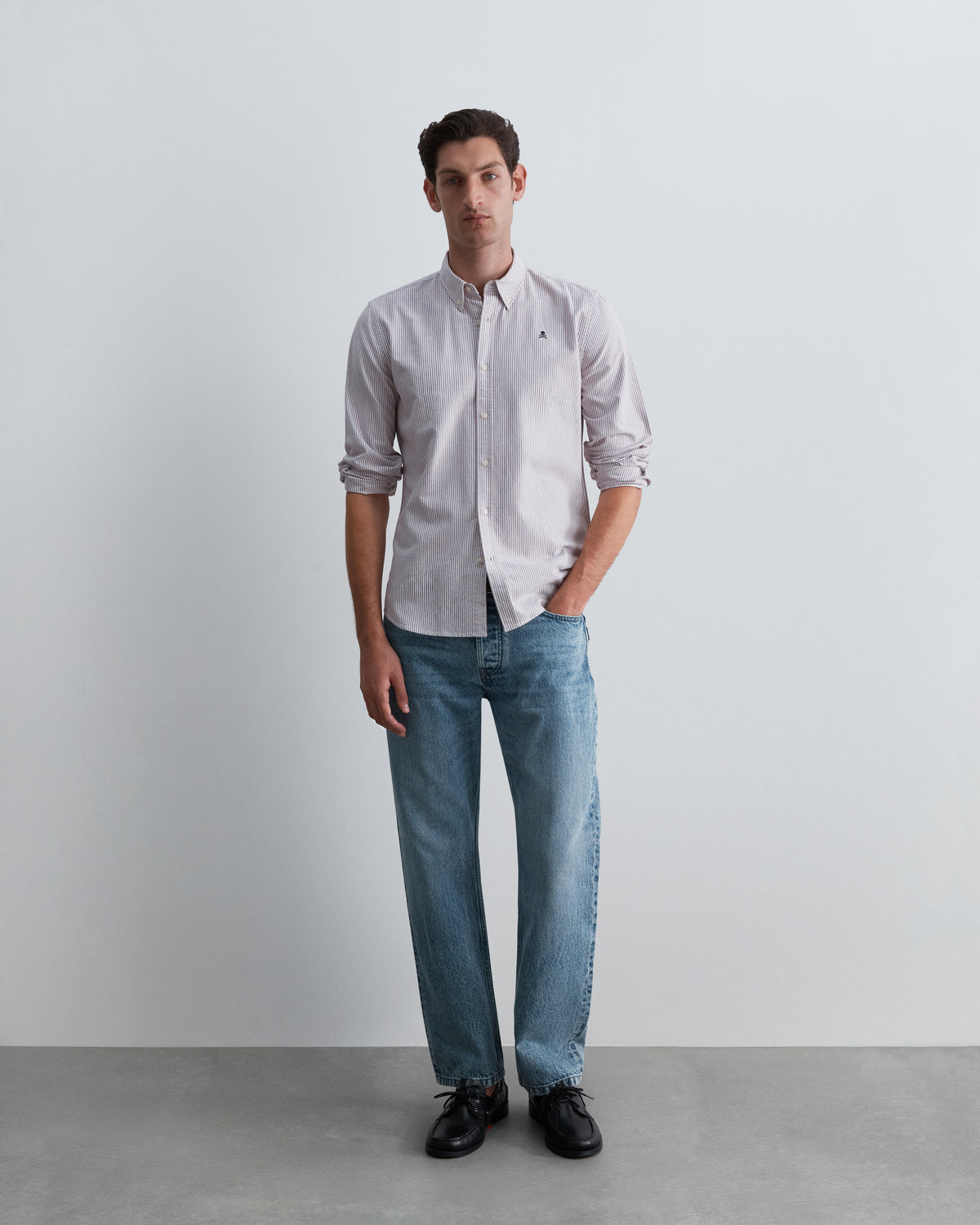 CAMISA OXFORD DE RAYAS