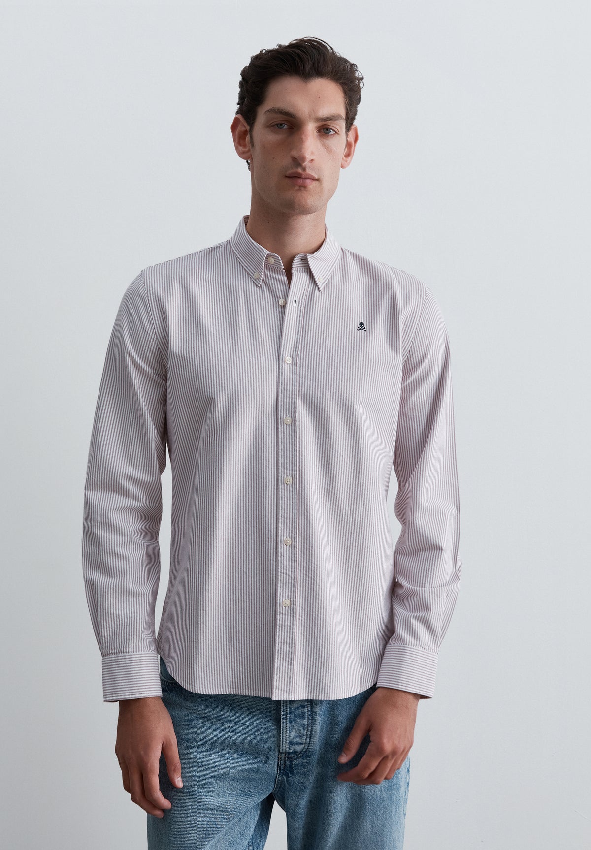 CAMISA OXFORD DE RAYAS