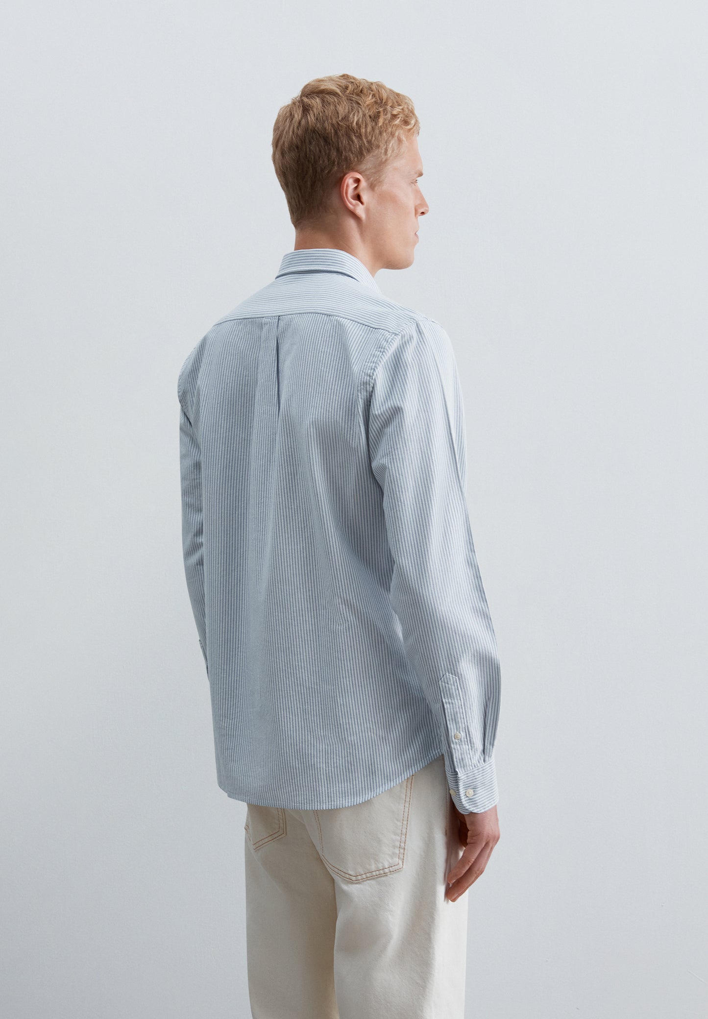 CAMISA OXFORD DE RAYAS