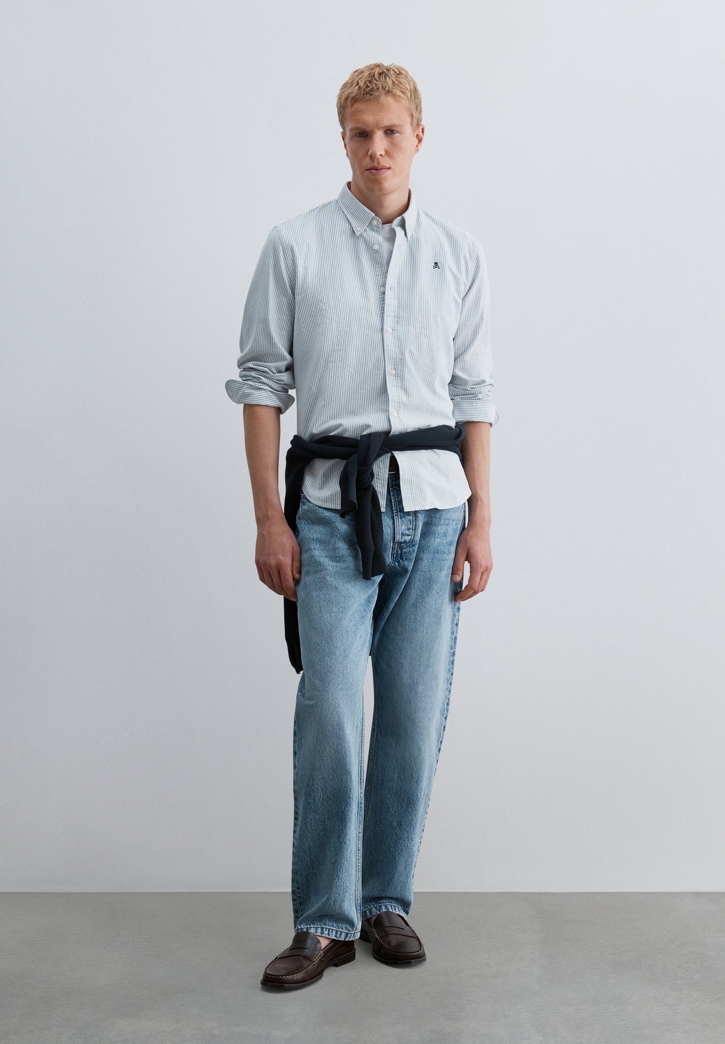 CAMISA OXFORD DE RAYAS