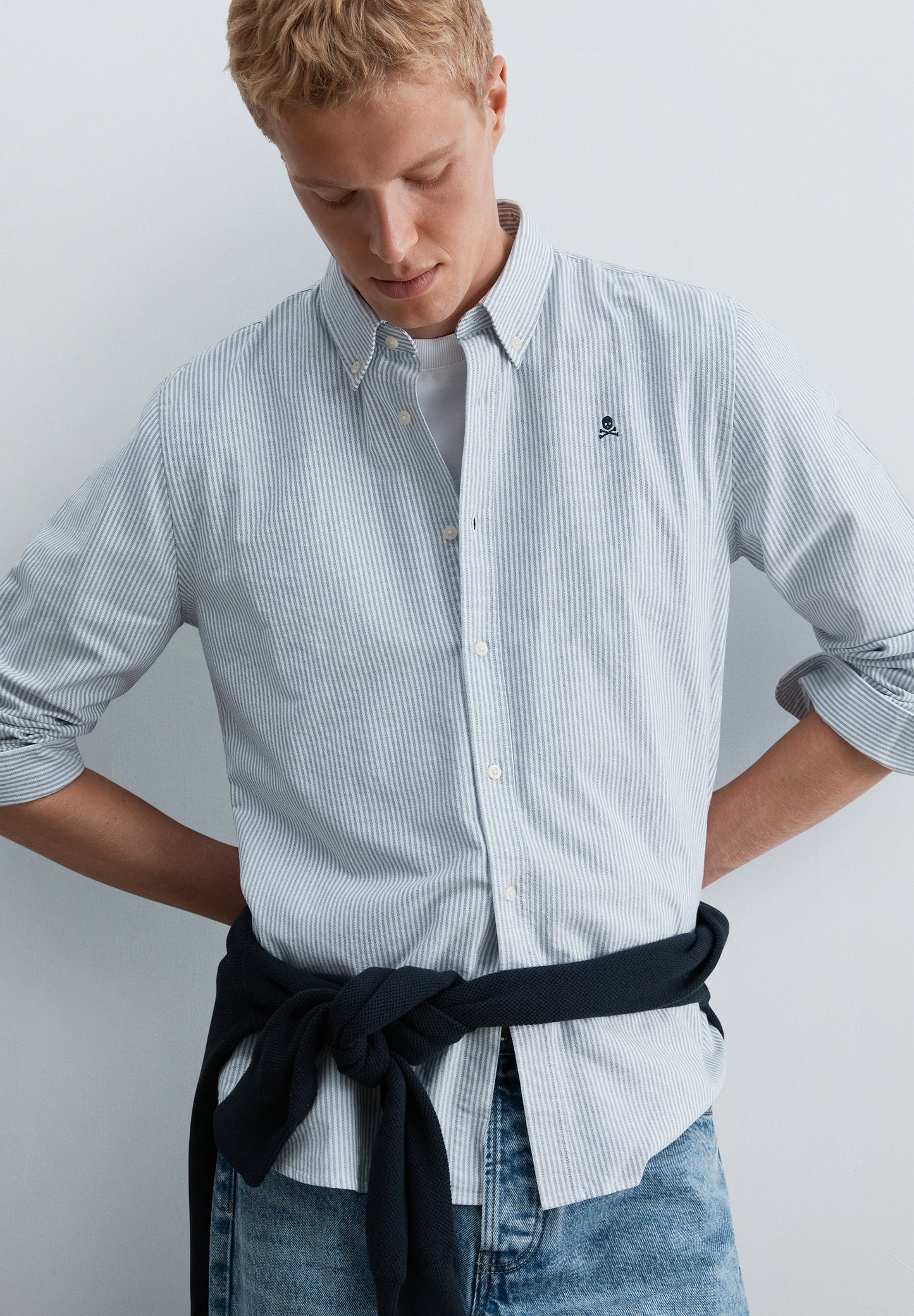 CAMISA OXFORD DE RAYAS