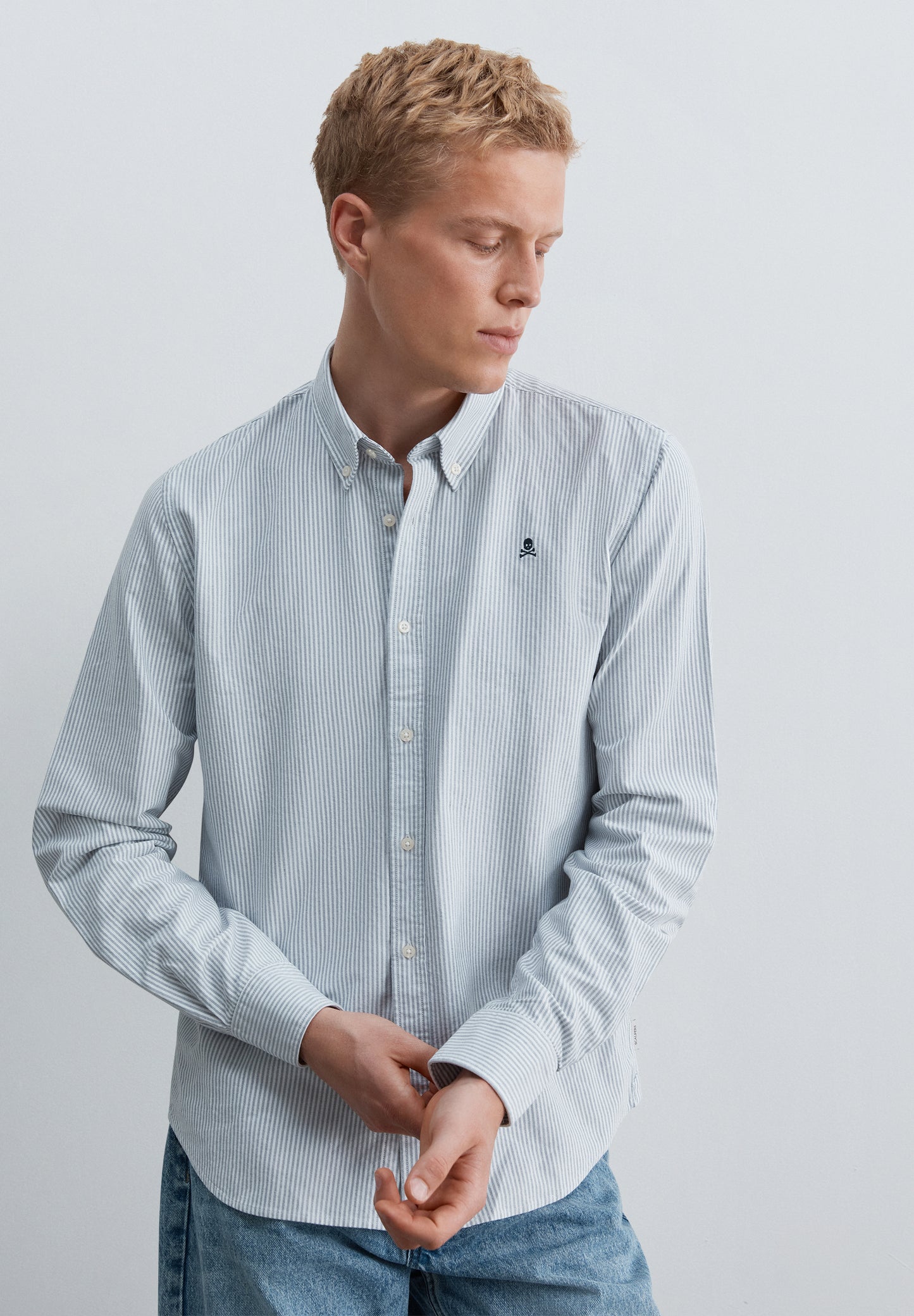 CAMISA OXFORD DE RAYAS