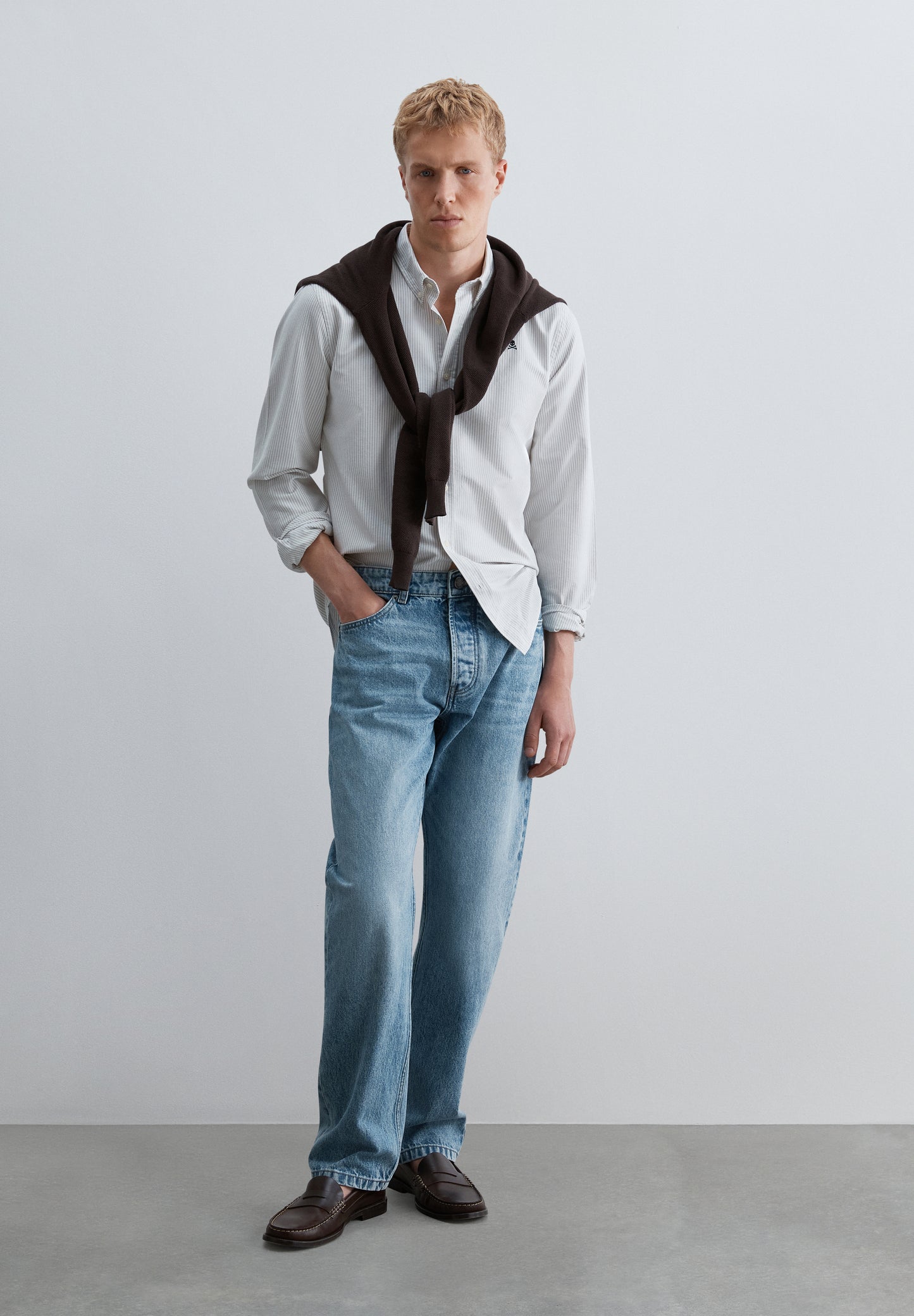 CAMISA OXFORD DE RAYAS