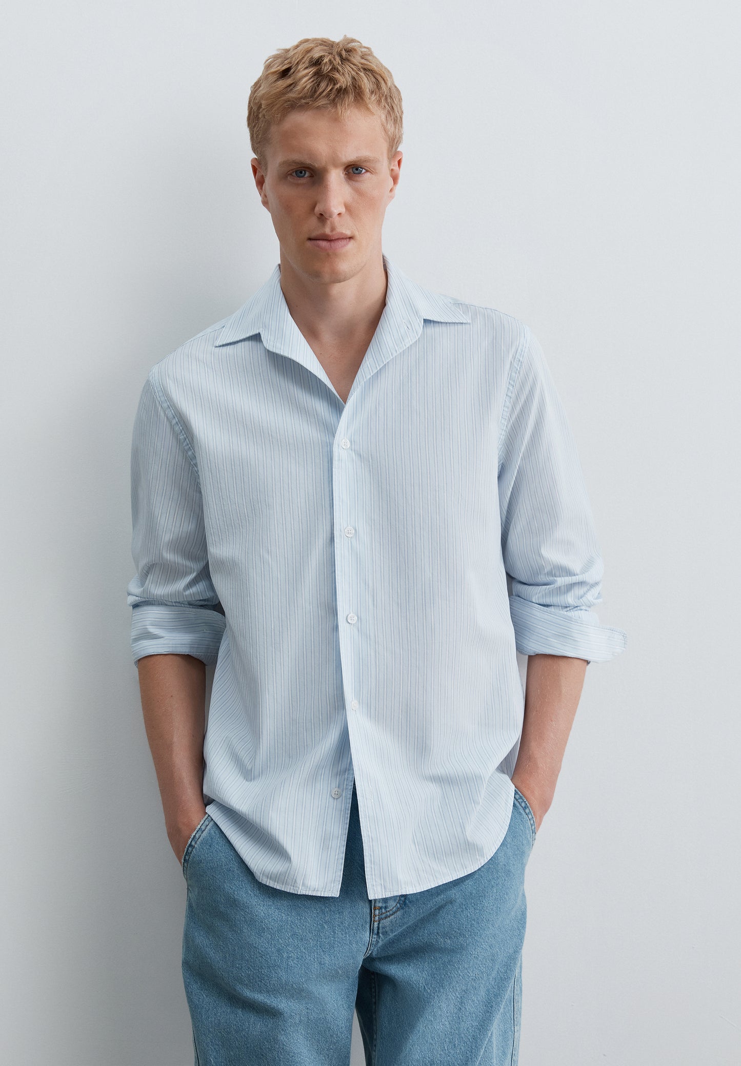 CAMISA POPELÍN DE ALGODÓN LIGERO