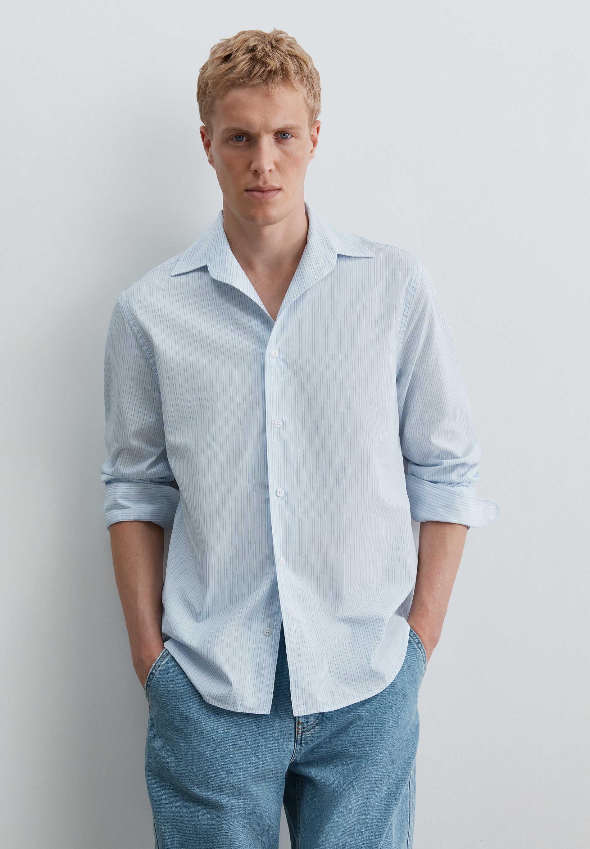 CAMISA POPELÍN DE ALGODÓN LIGERO