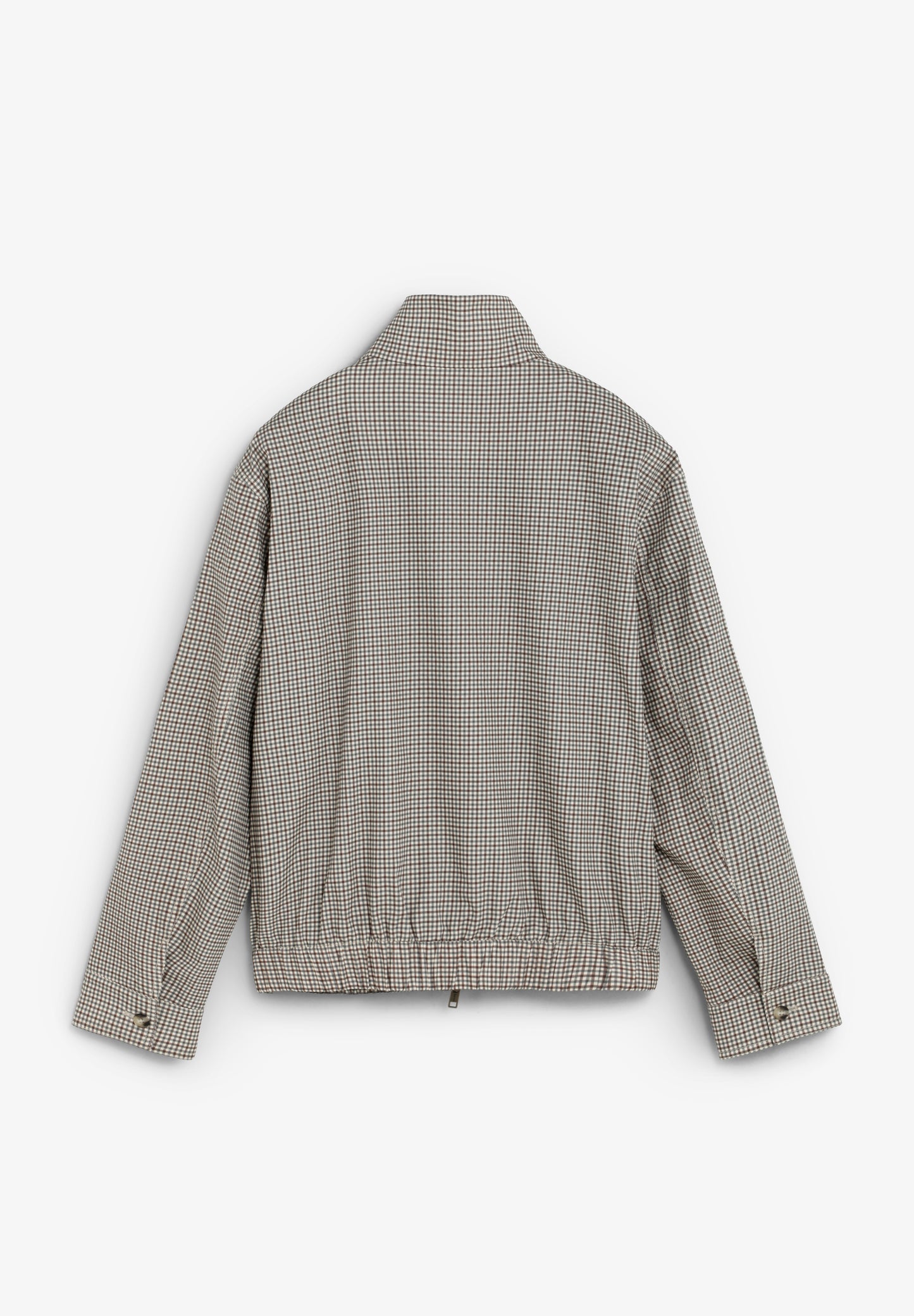 CHAQUETA BOMBER ESTAMPADO MICROCUADRO