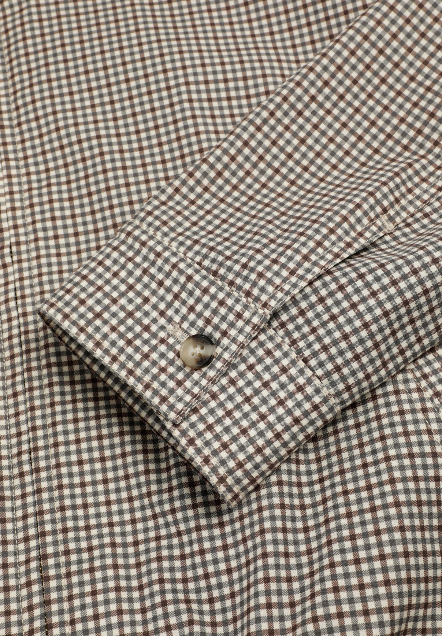 CHAQUETA BOMBER ESTAMPADO MICROCUADRO