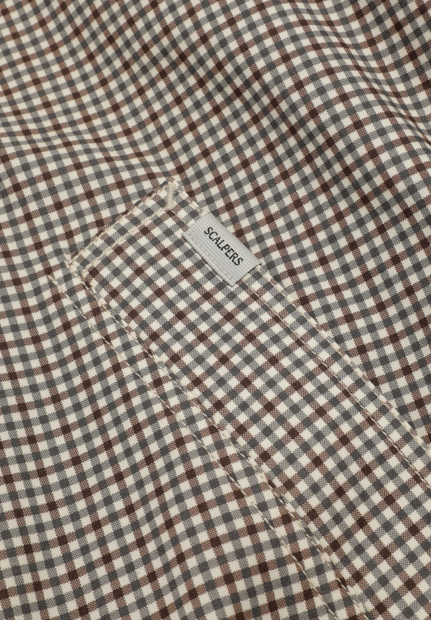 CHAQUETA BOMBER ESTAMPADO MICROCUADRO