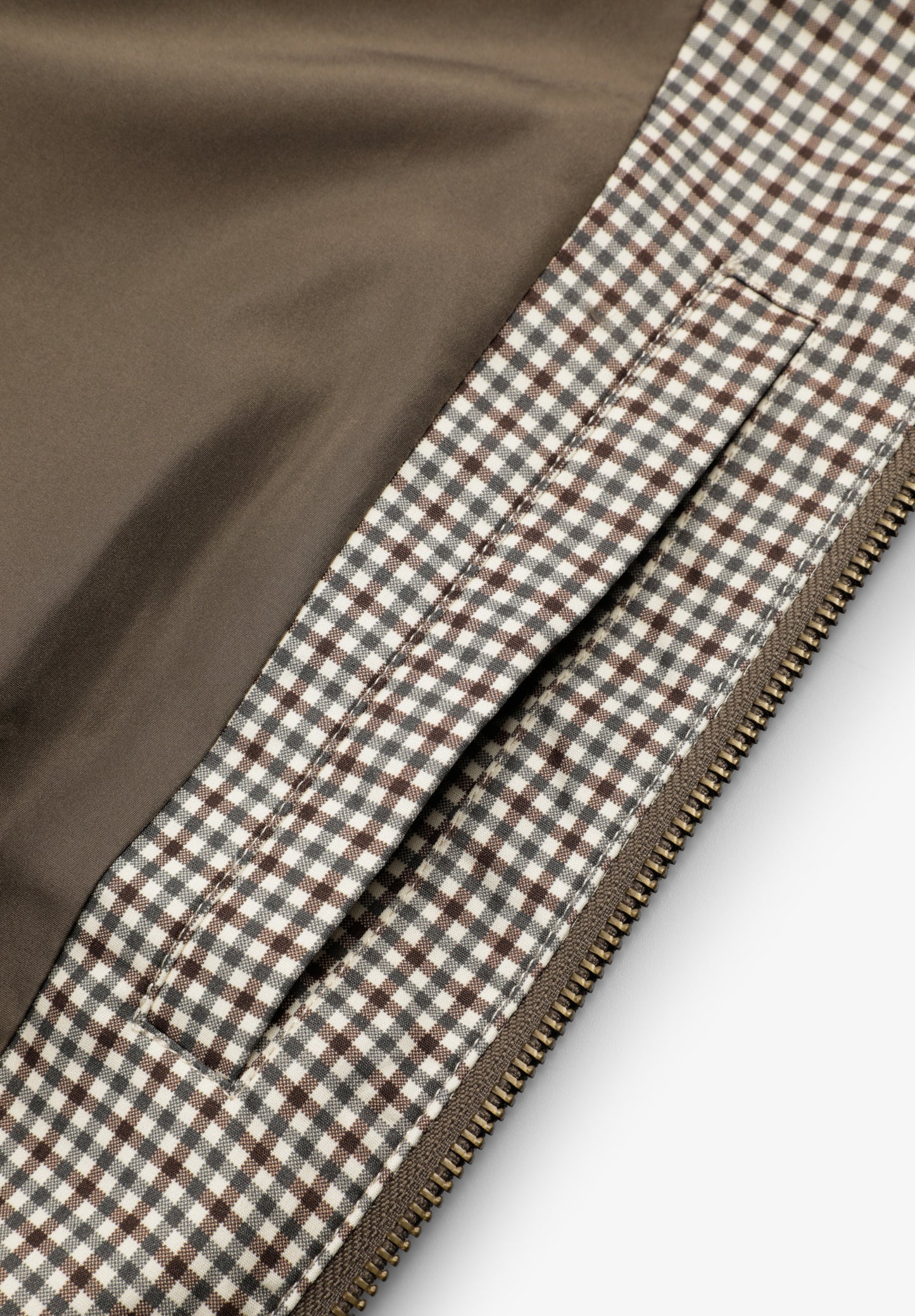 CHAQUETA BOMBER ESTAMPADO MICROCUADRO
