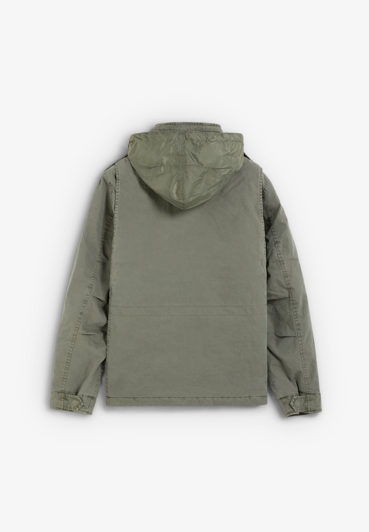CHAQUETA MILITAR CAPUCHA OCULTA