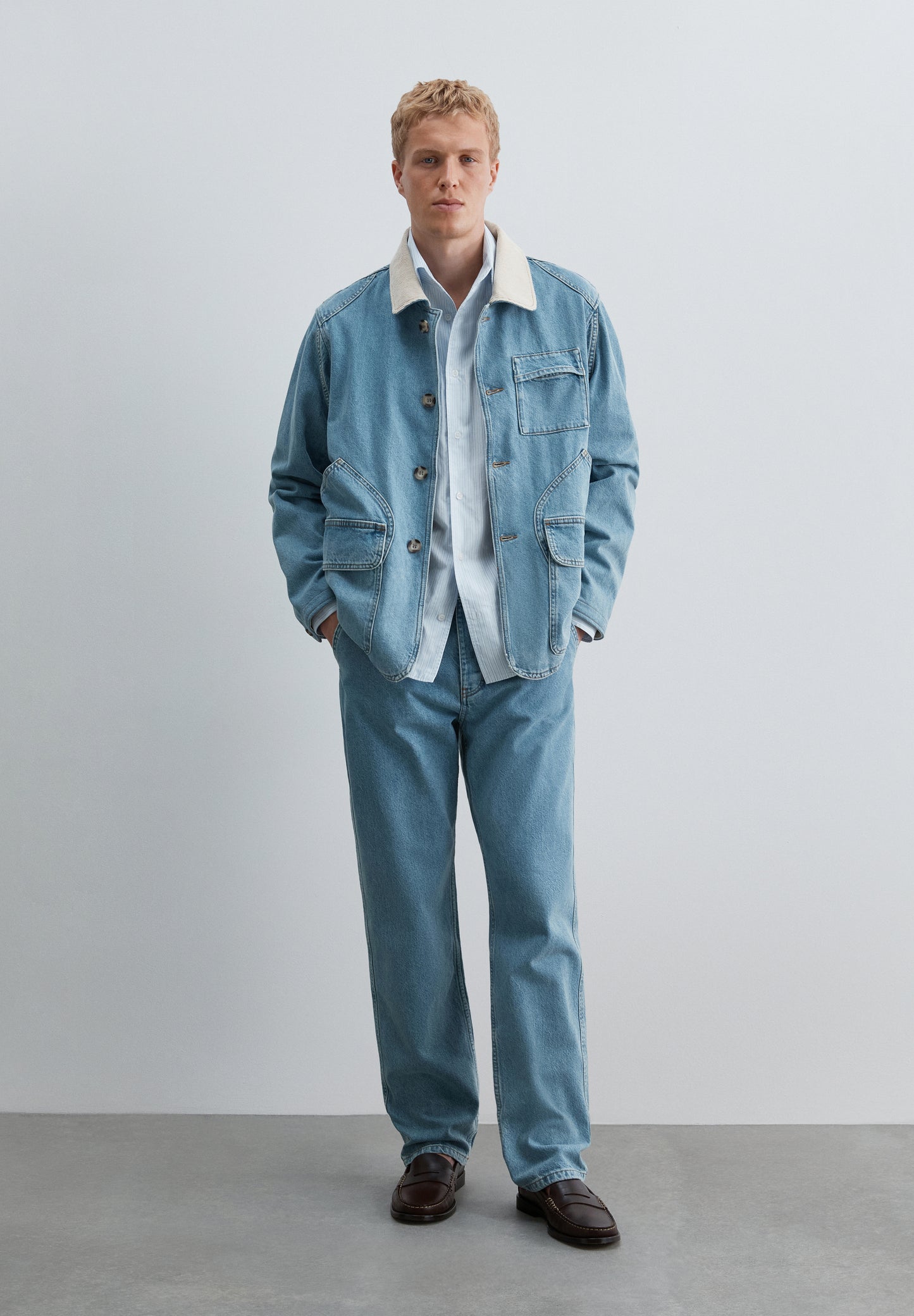 CHAQUETA DENIM MULTIBOLSILLOS