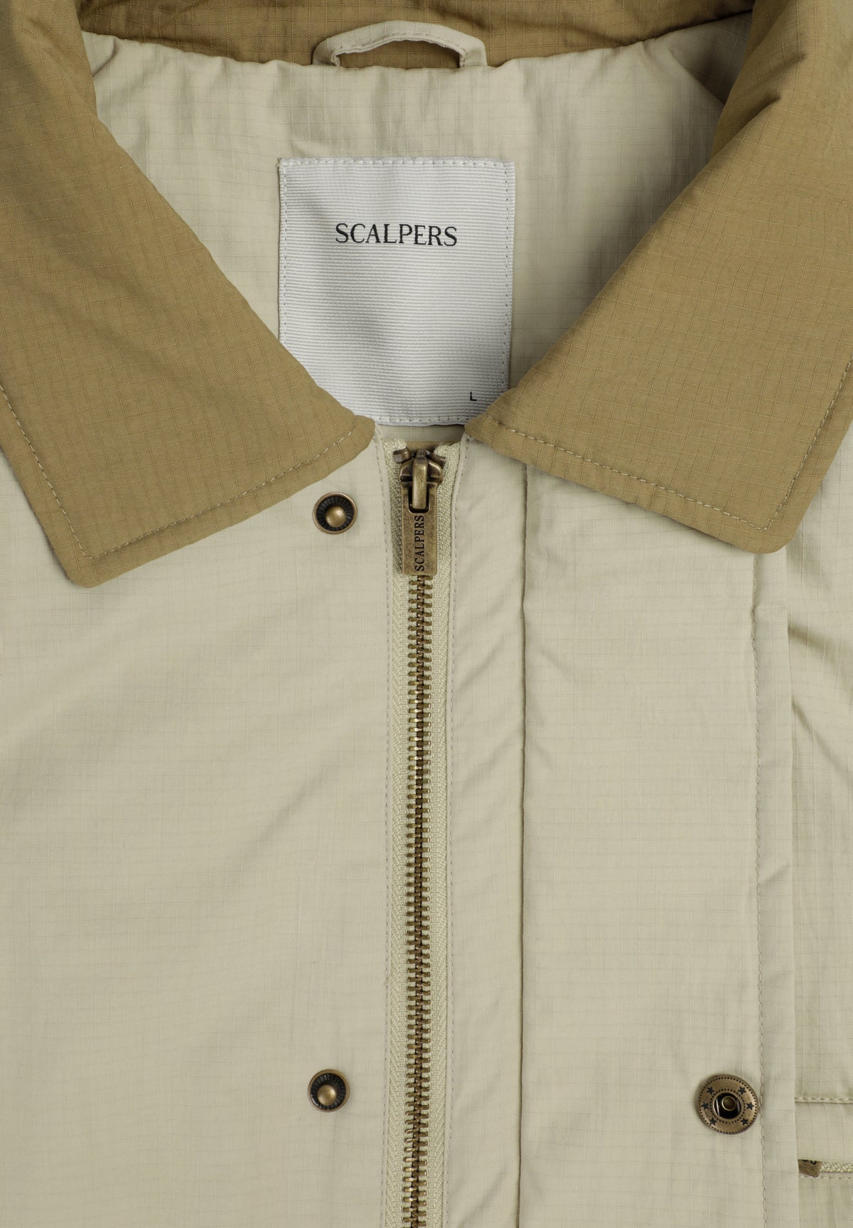 CHAQUETA CUELLO CONTRASTE