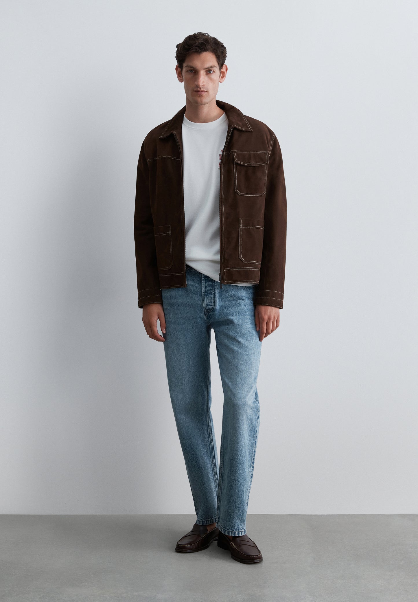 SCSTITCH SUEDE JACKET