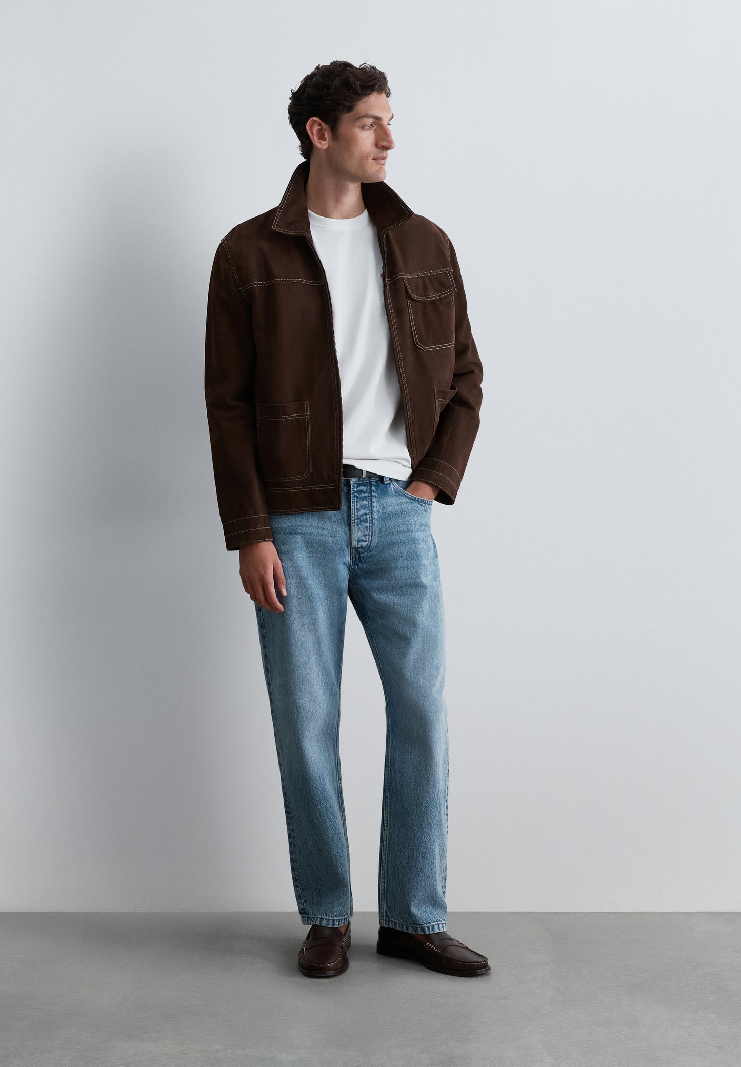 SCSTITCH SUEDE JACKET