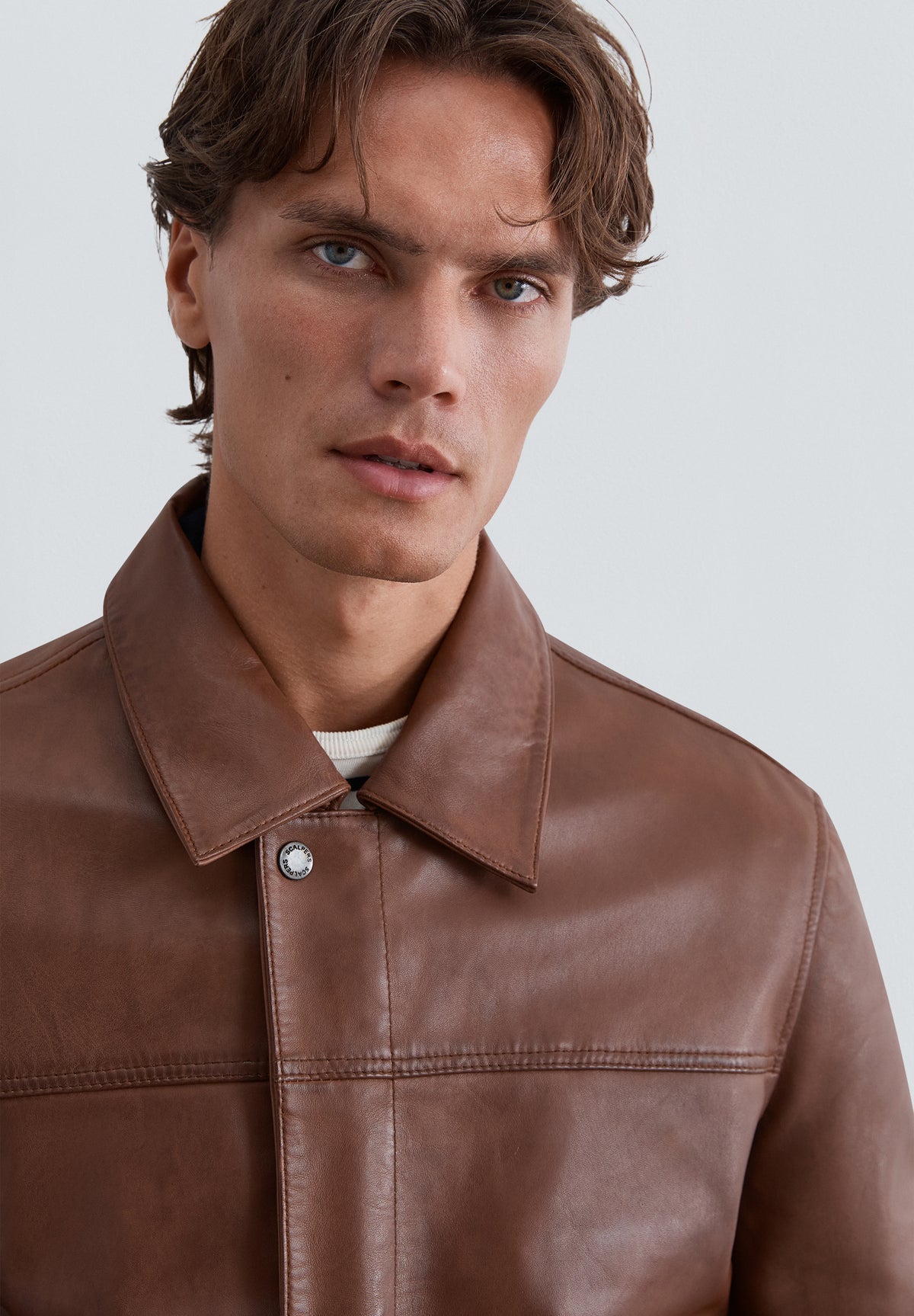 CHAQUETA PIEL BOLSILLOS
