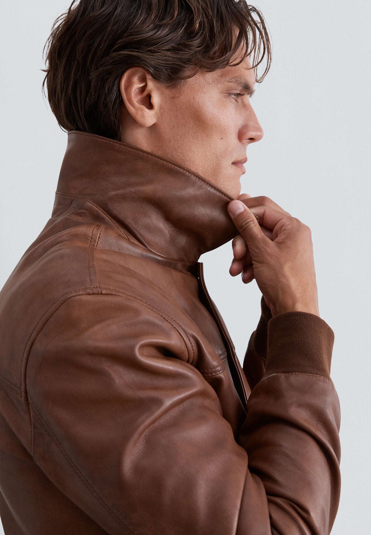 CHAQUETA PIEL BOLSILLOS