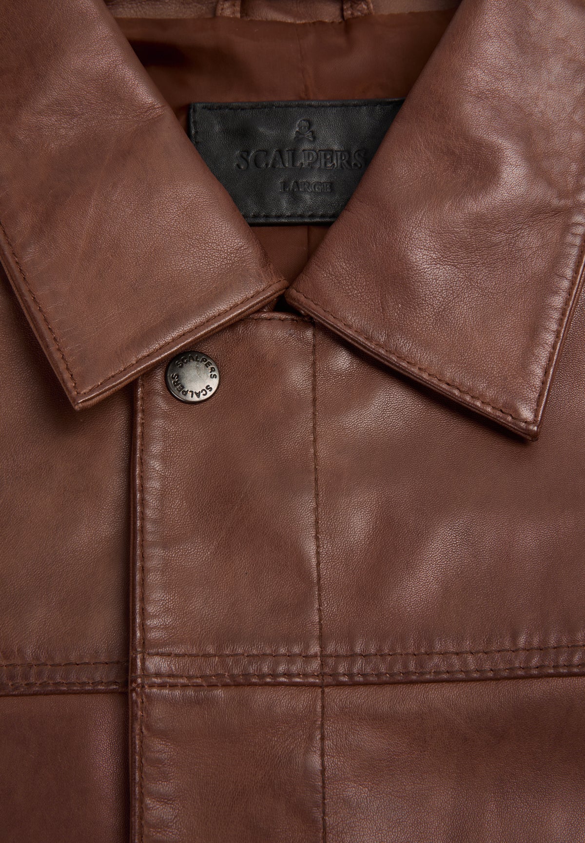 CHAQUETA PIEL BOLSILLOS
