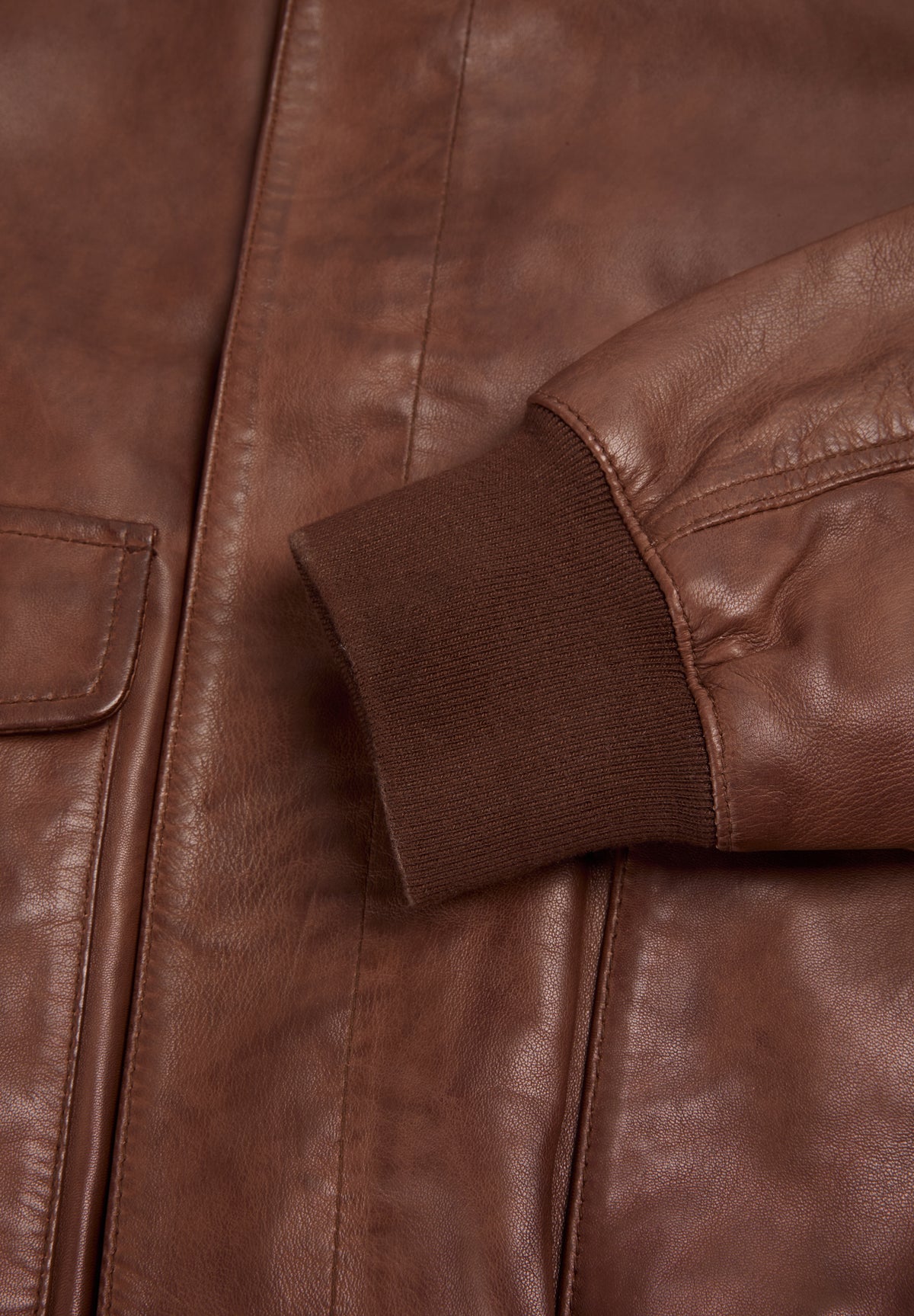 CHAQUETA PIEL BOLSILLOS