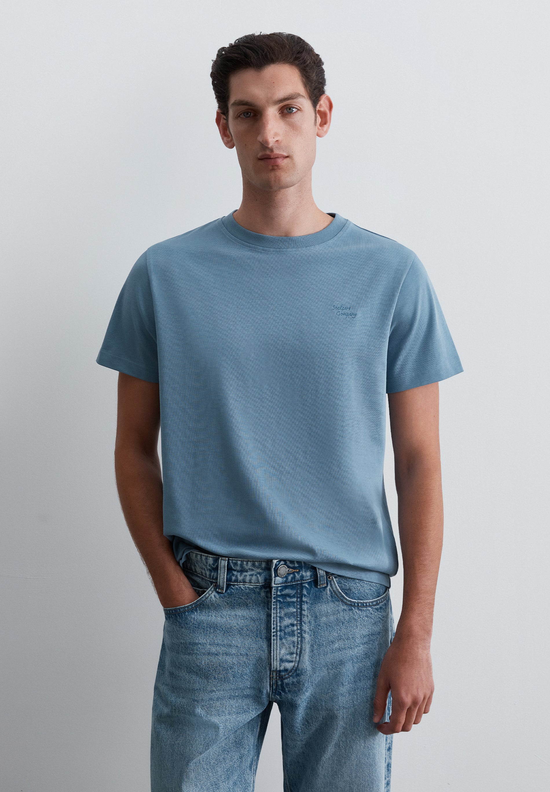 CAMISETA BORDADA HEAVY JERSEY