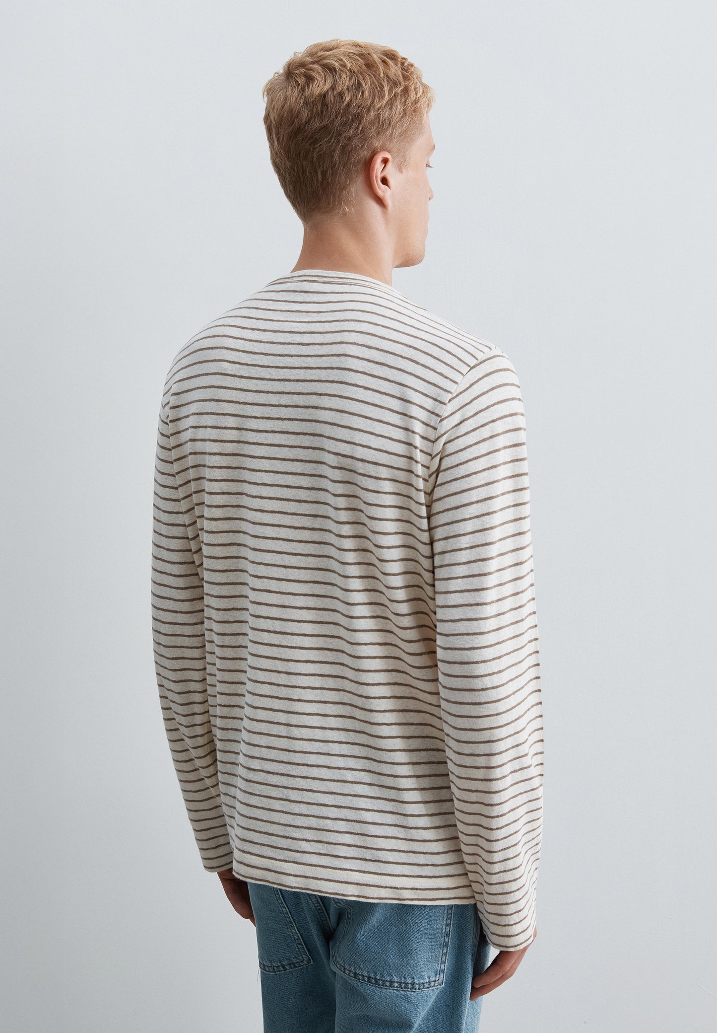 CAMISETA RAYAS ALGODÓN Y LINO