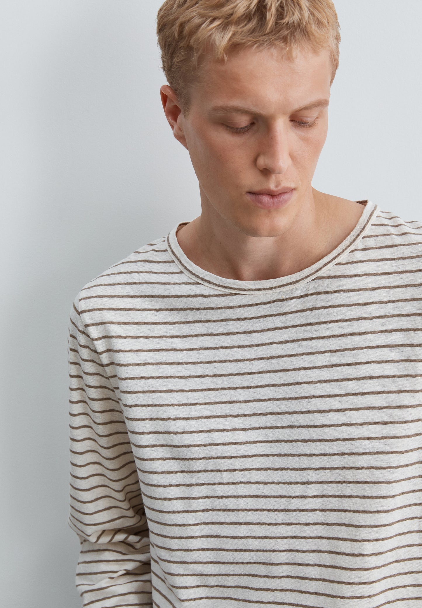 CAMISETA RAYAS ALGODÓN Y LINO