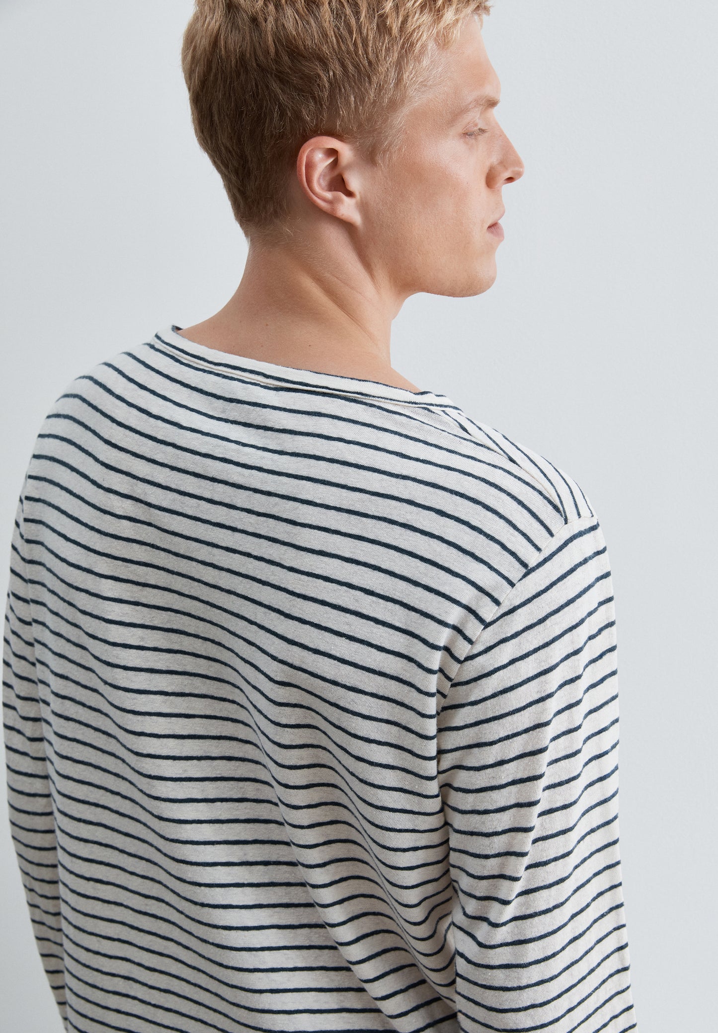 CAMISETA RAYAS ALGODÓN Y LINO