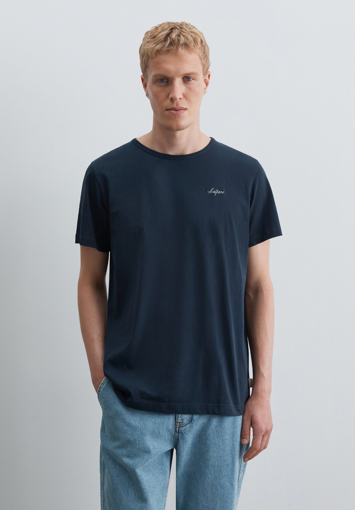 CAMISETA MANGA CORTA LOGO BORDADO