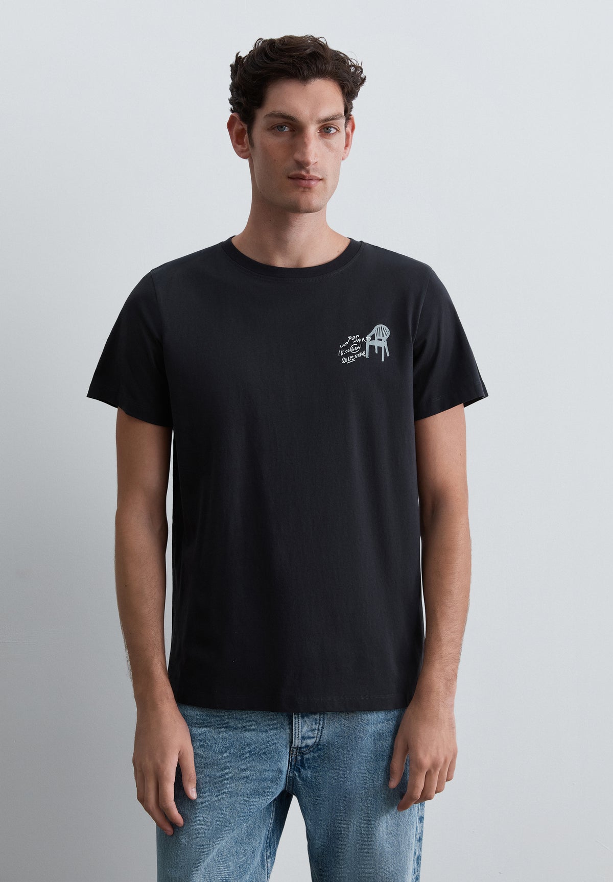 CAMISETA REGULAR FIT PRINT CONTRASTE