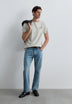 CAMISETA REGULAR FIT PRINT CONTRASTE
