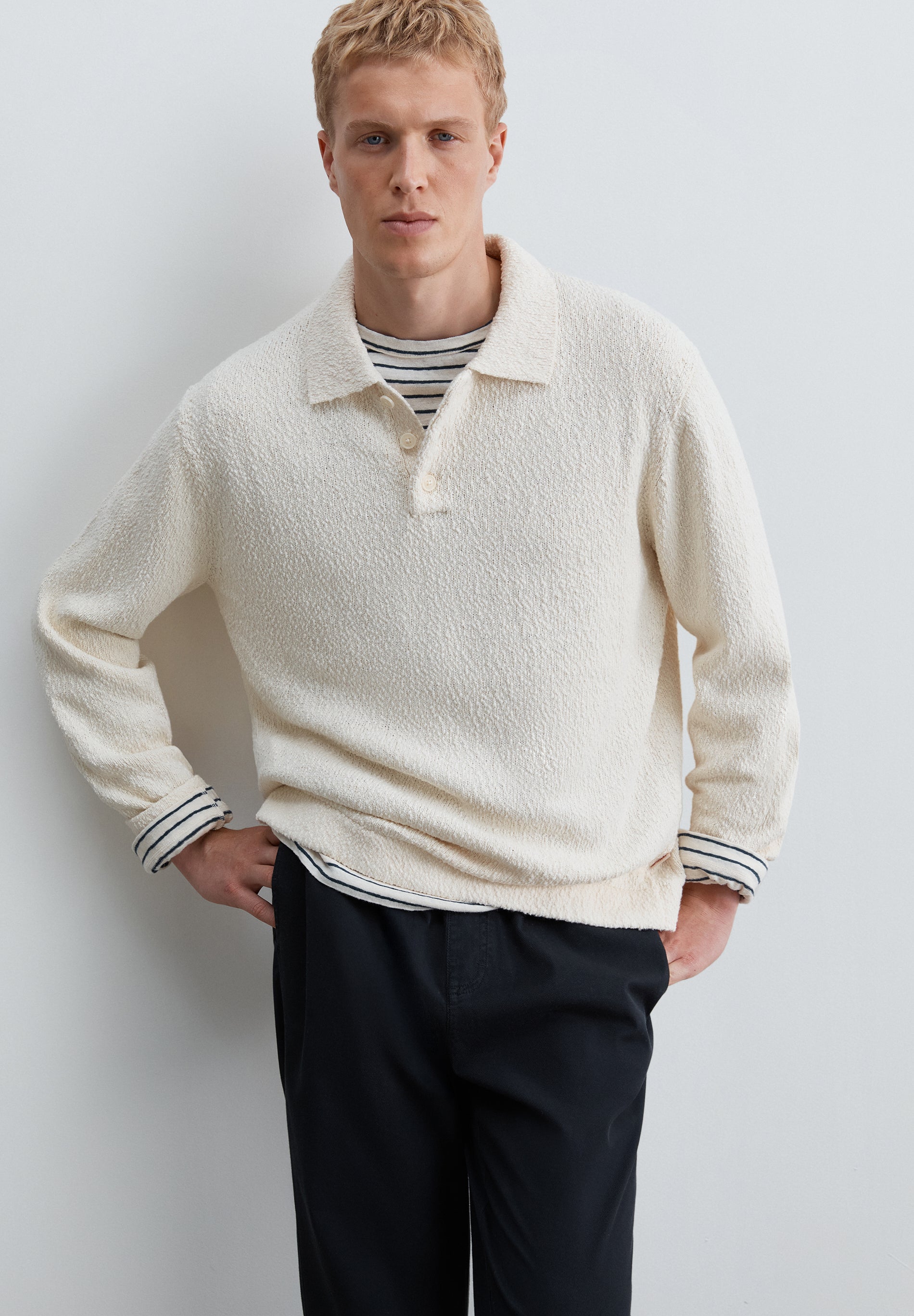 JERSEY POLO DE PUNTO BUCLÉ