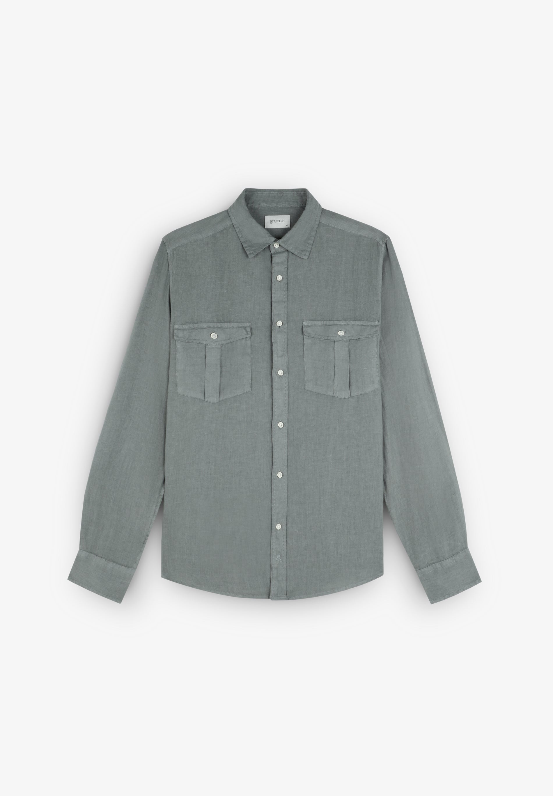 CAMISA BOLSILLOS LINO