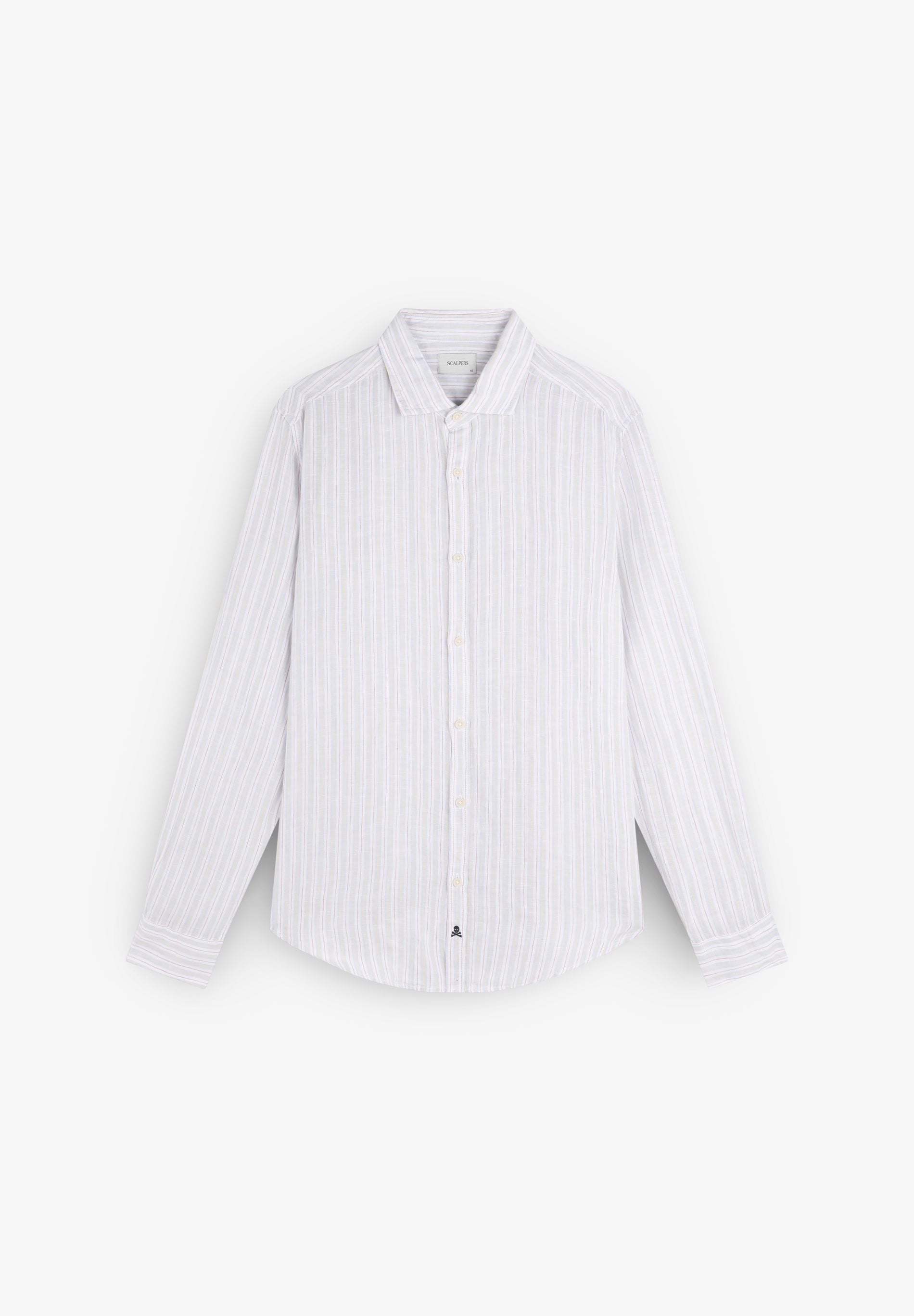 CAMISA RAYAS 100% LINO