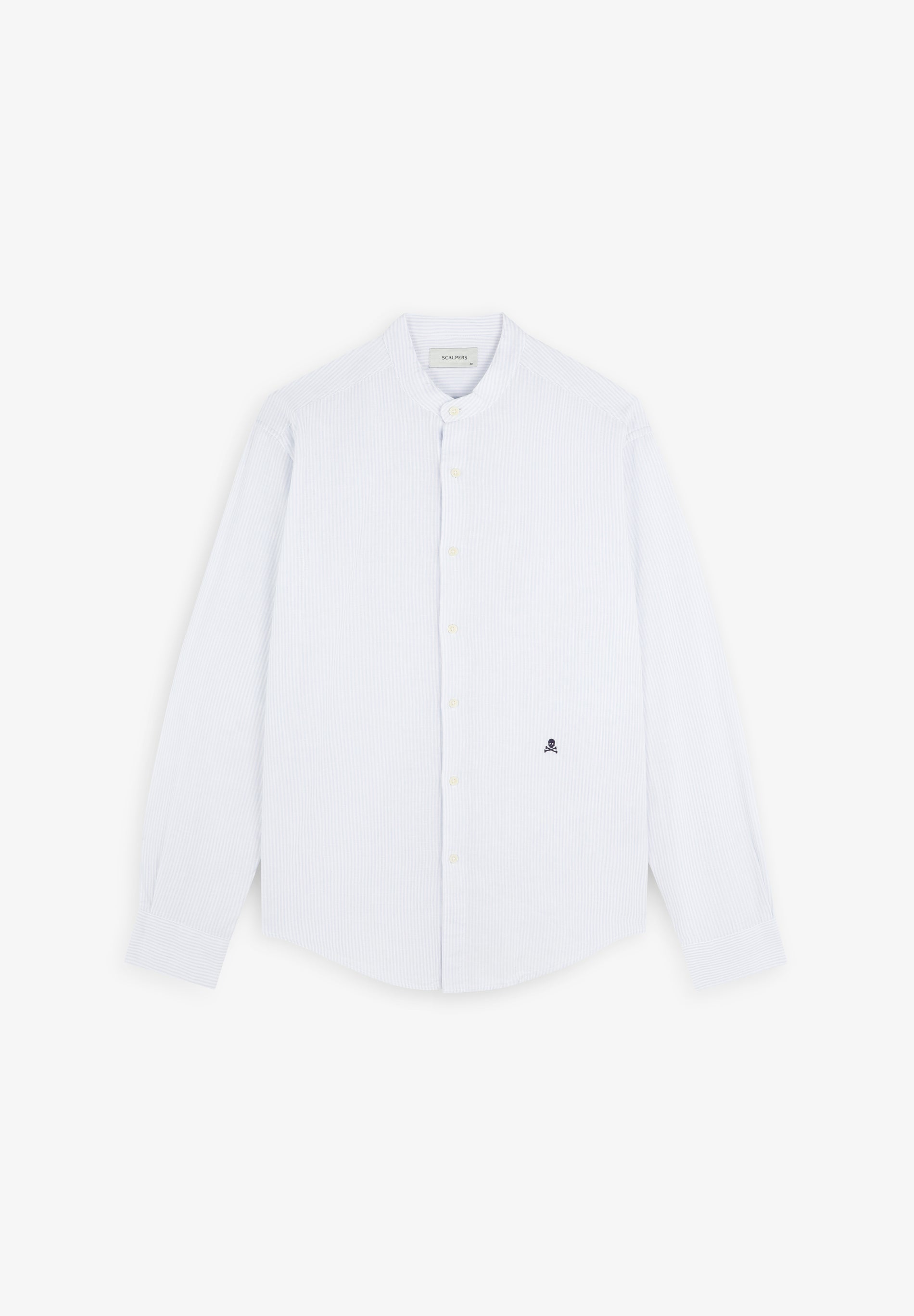 CAMISA RAYAS CUELLO MAO