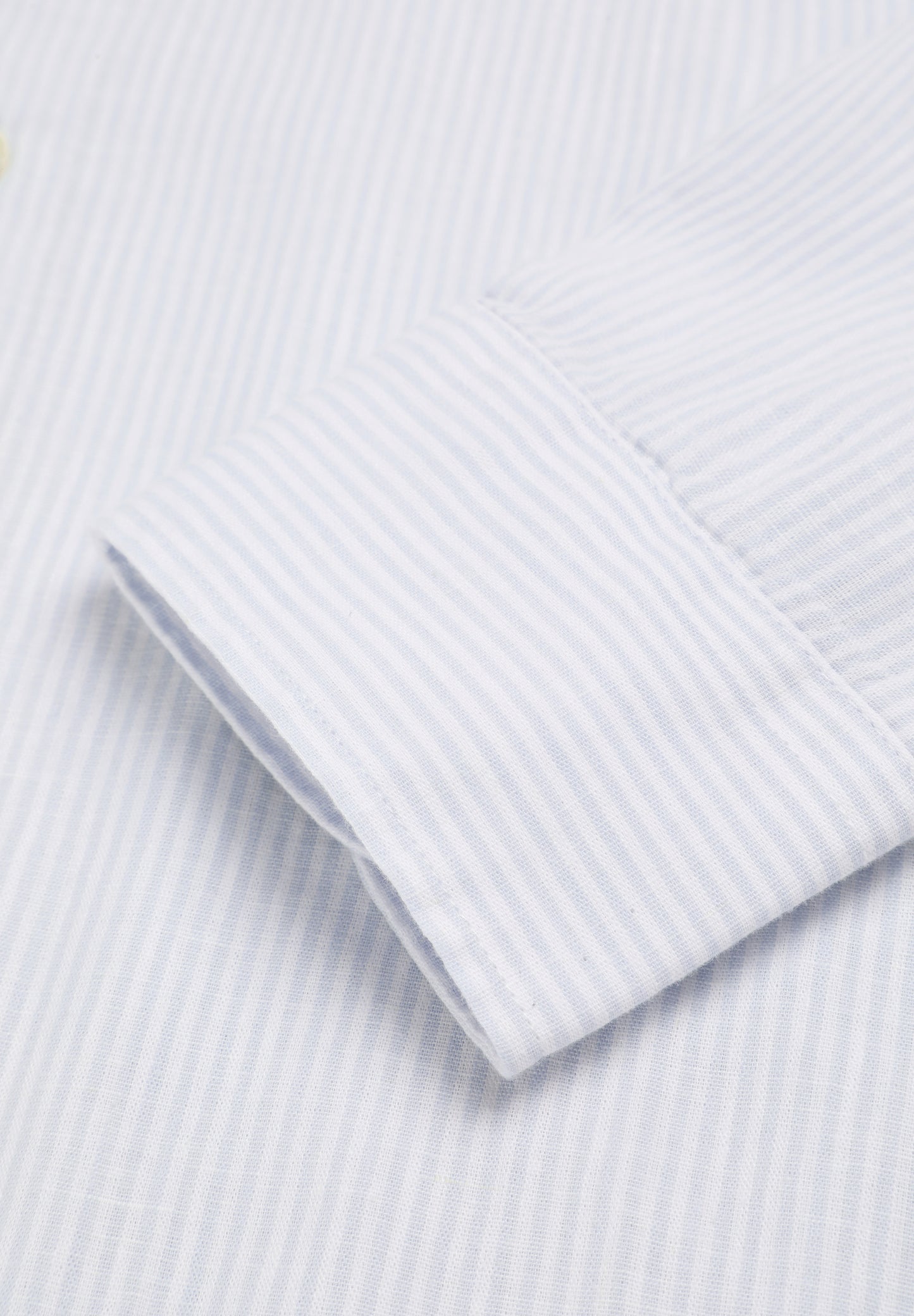 SCSTRIPED LINEN MAO SHIRT