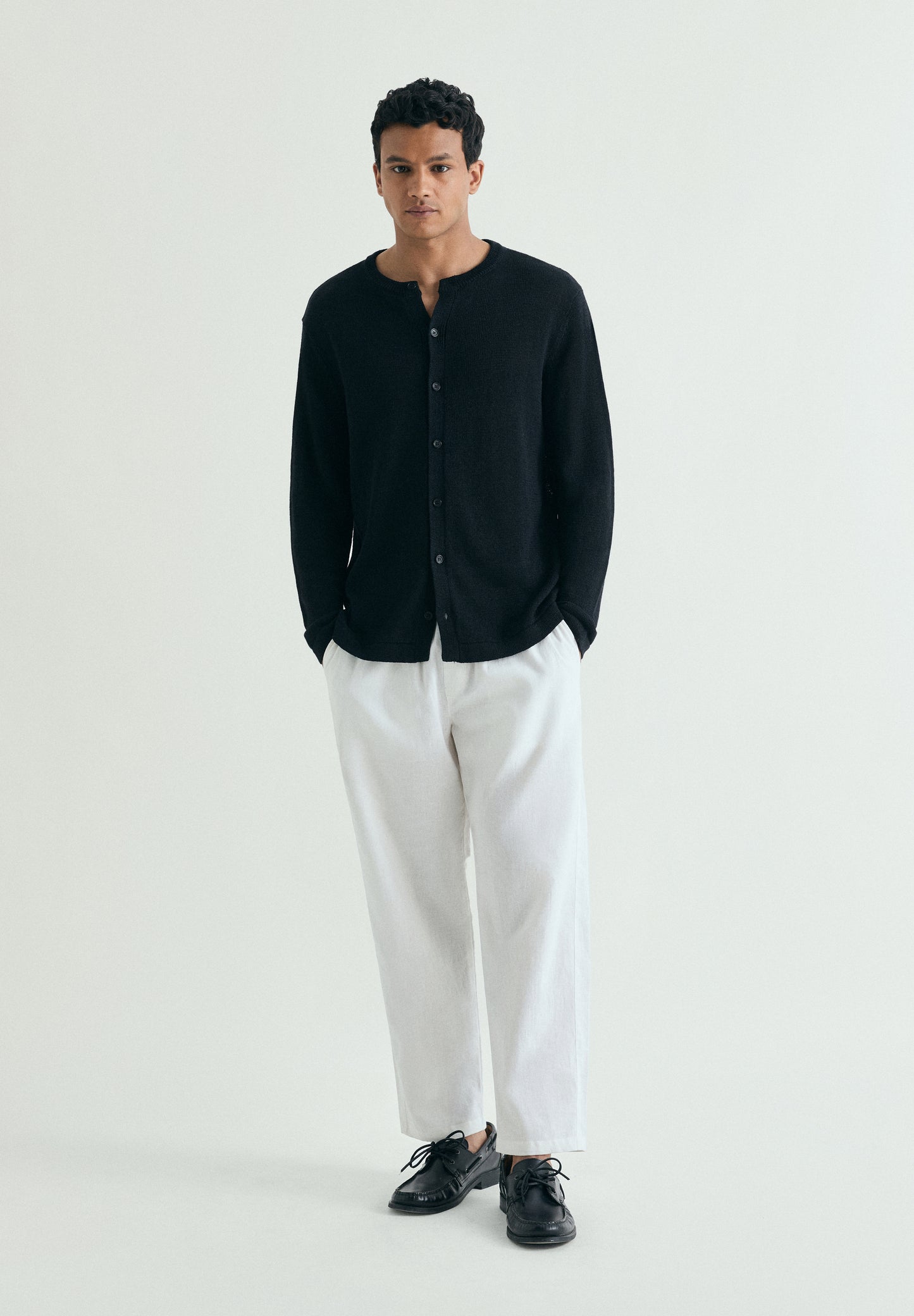 CÁRDIGAN LINO RELAXED FIT