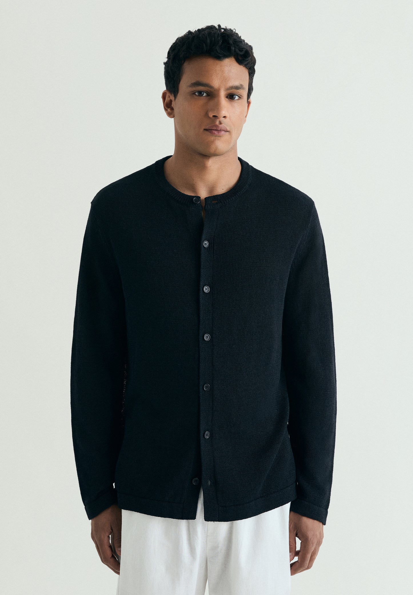 CÁRDIGAN LINO RELAXED FIT