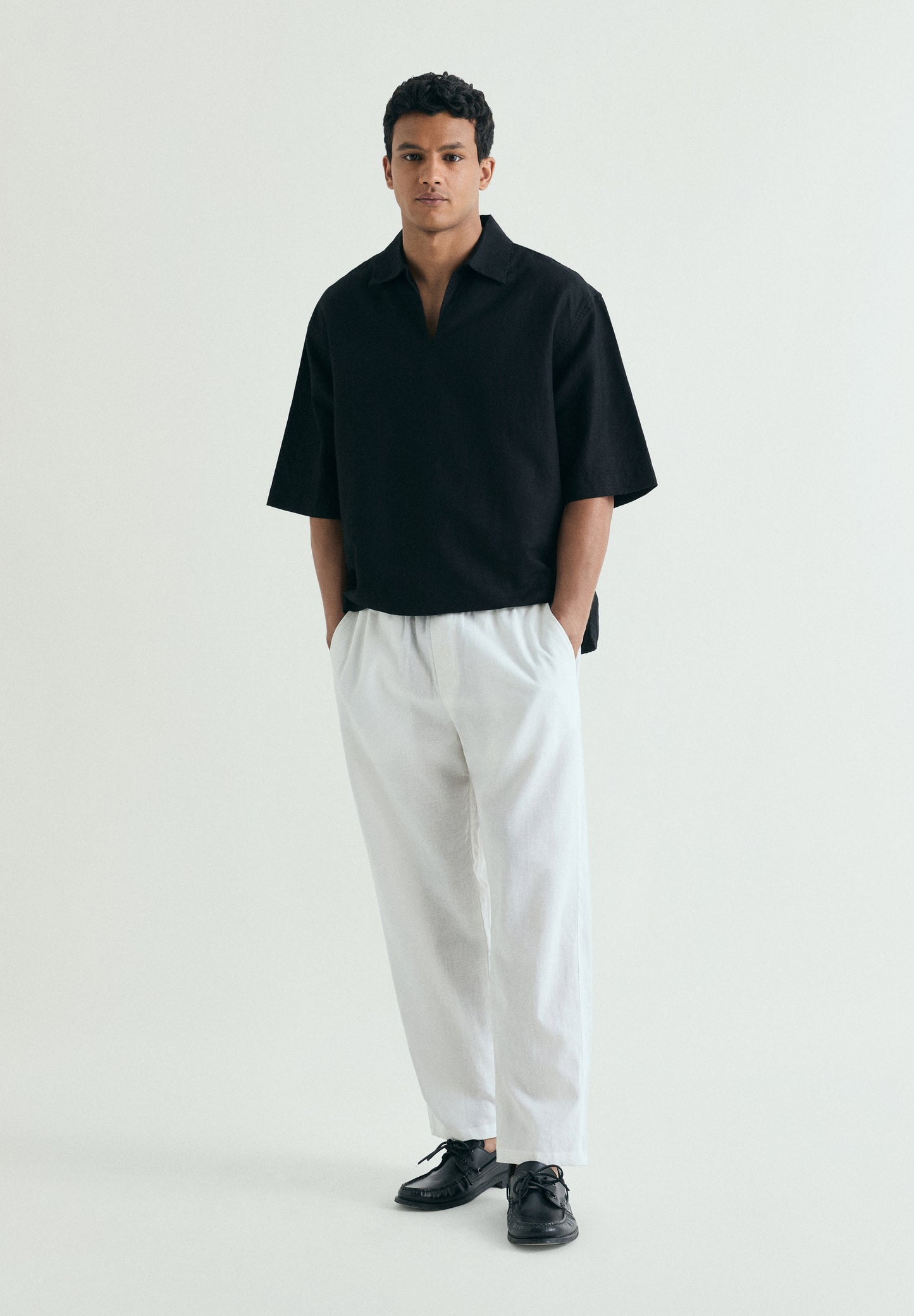 CAMISA POLO ALGODÓN Y LINO
