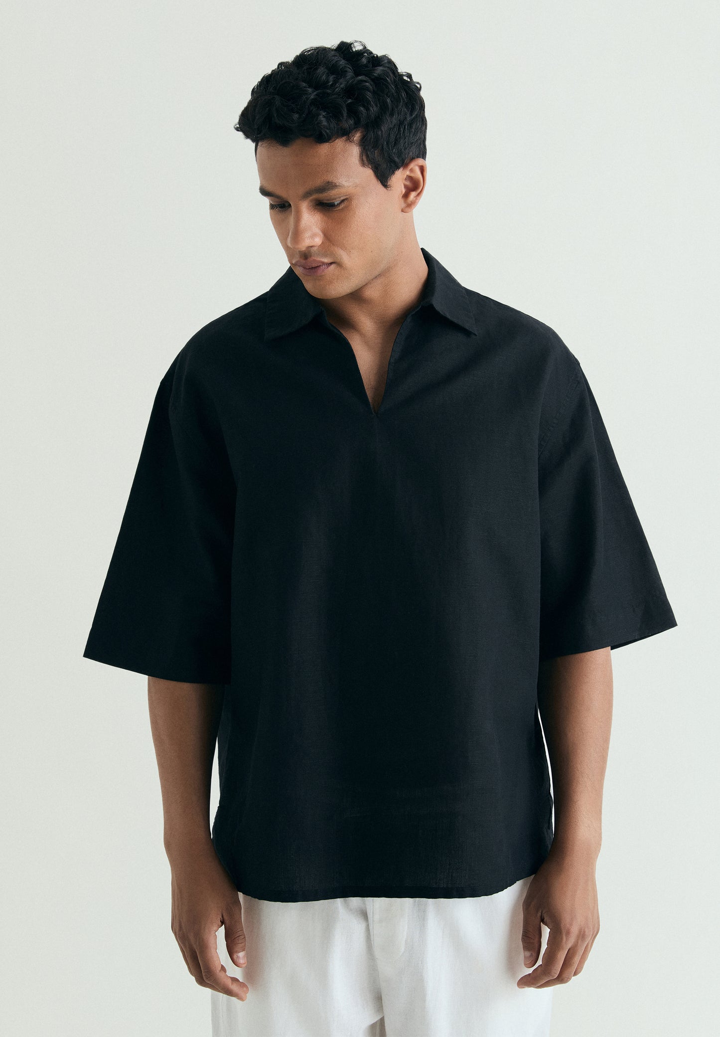 CAMISA POLO ALGODÓN Y LINO