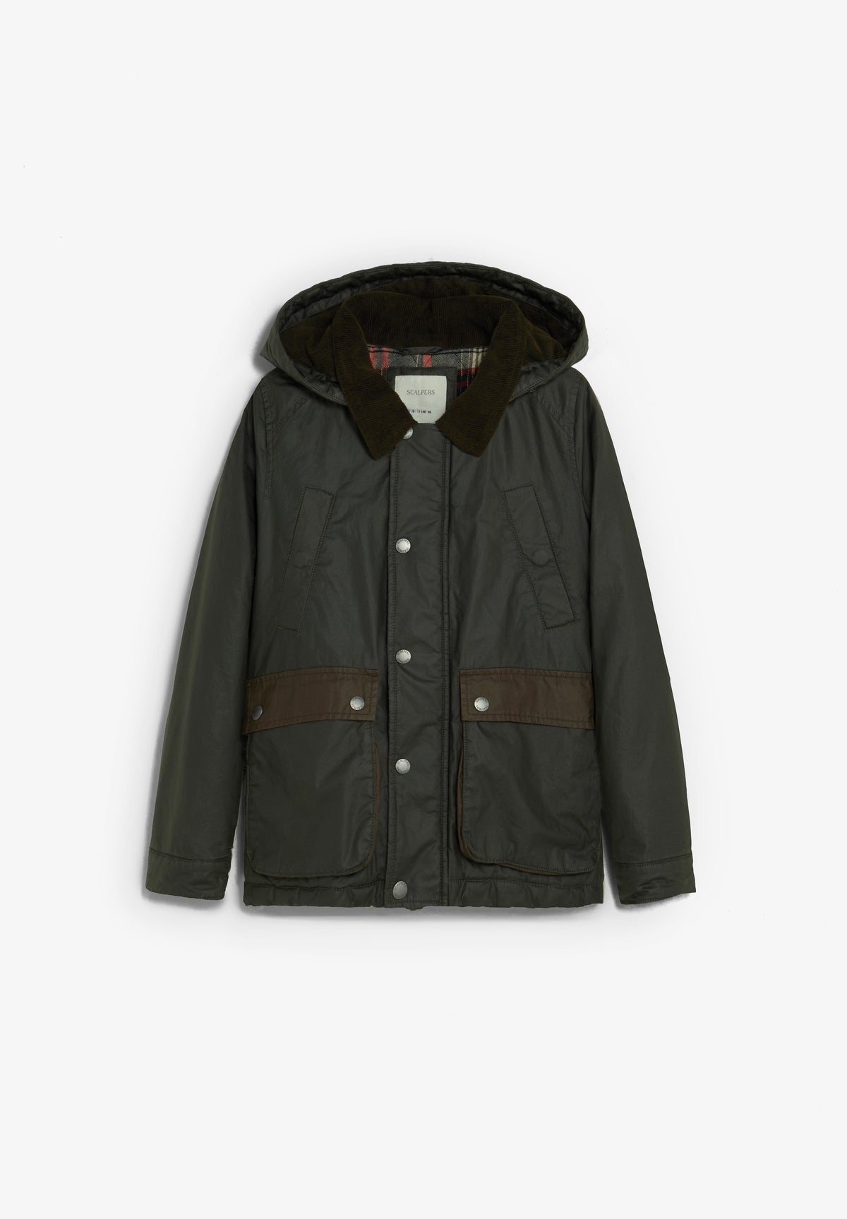 CHAQUETA ENCERADA MULTIBOLSILLOS