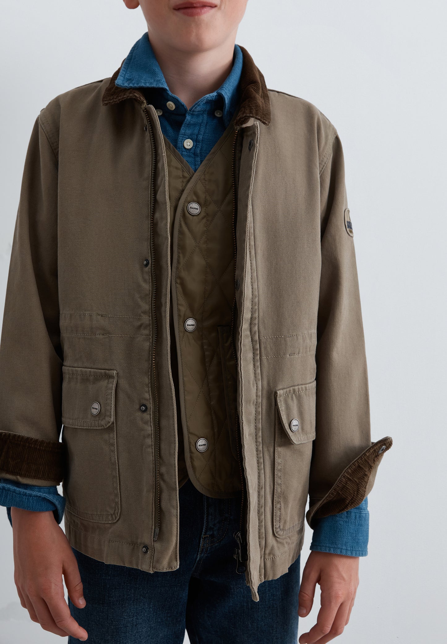 CHAQUETA BOLSILLOS CHALECO INTERIOR