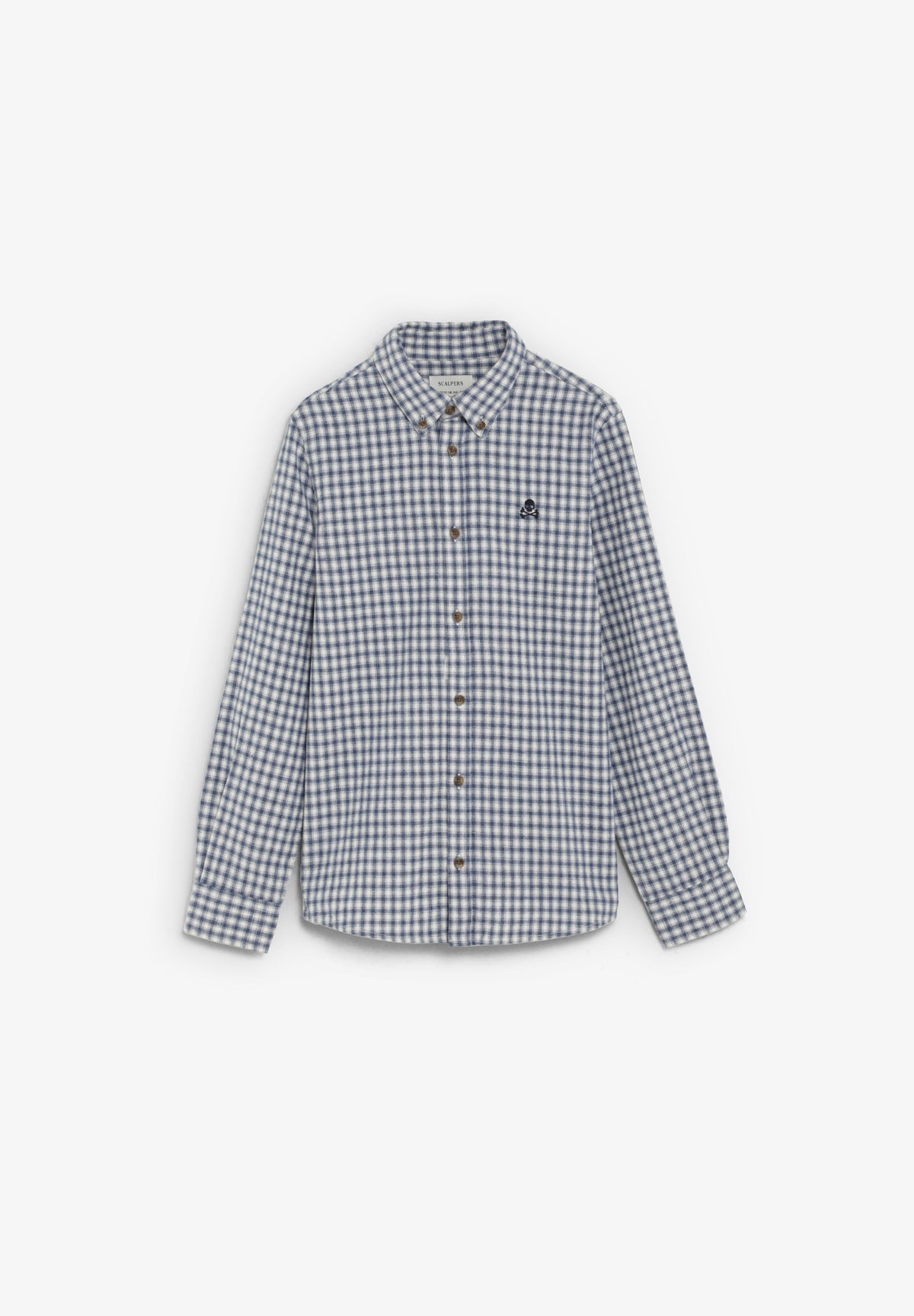 CAMISA CUADROS CUELLO BOTONES