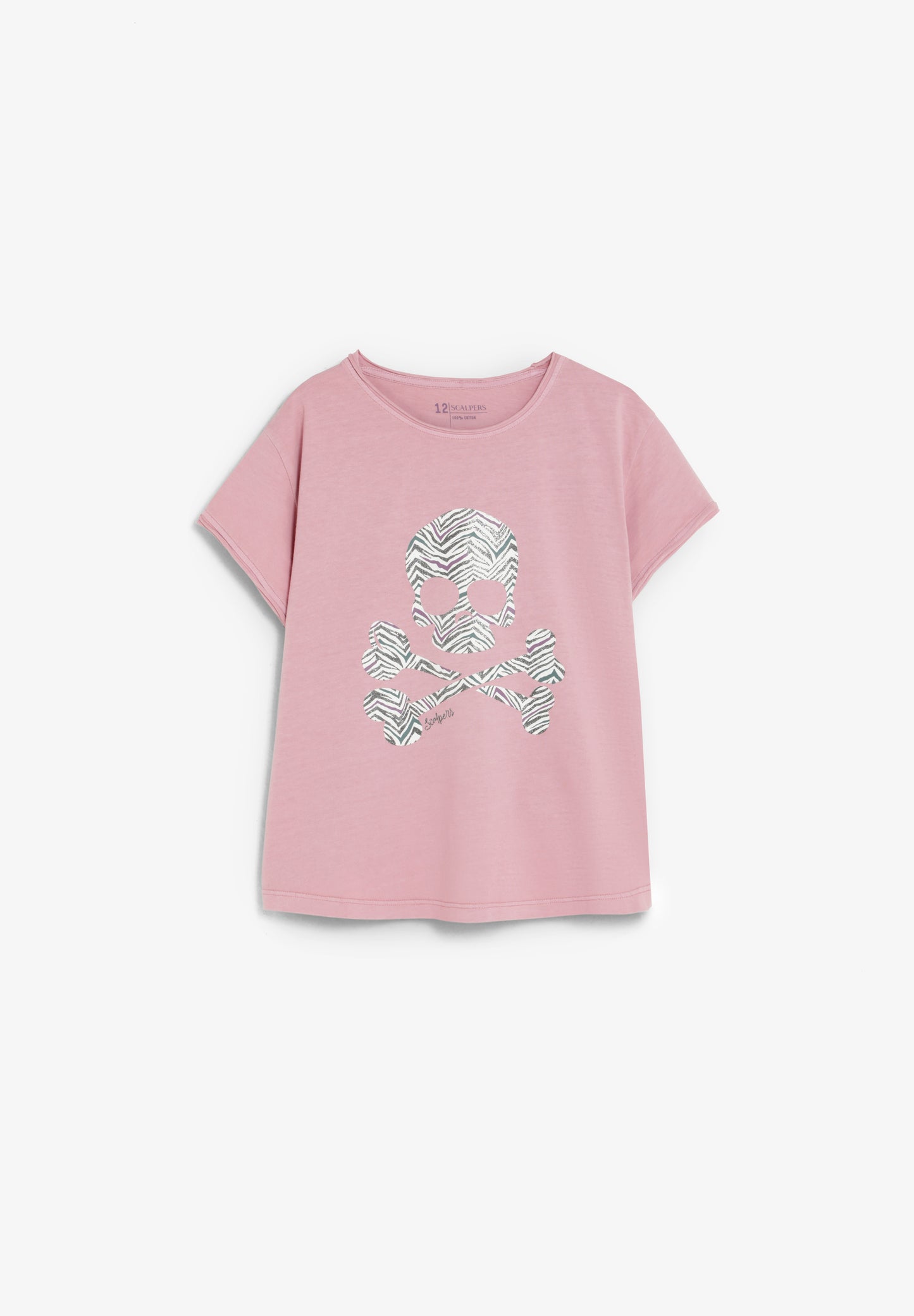 SCZEBRA SKULL TEE GIRLS