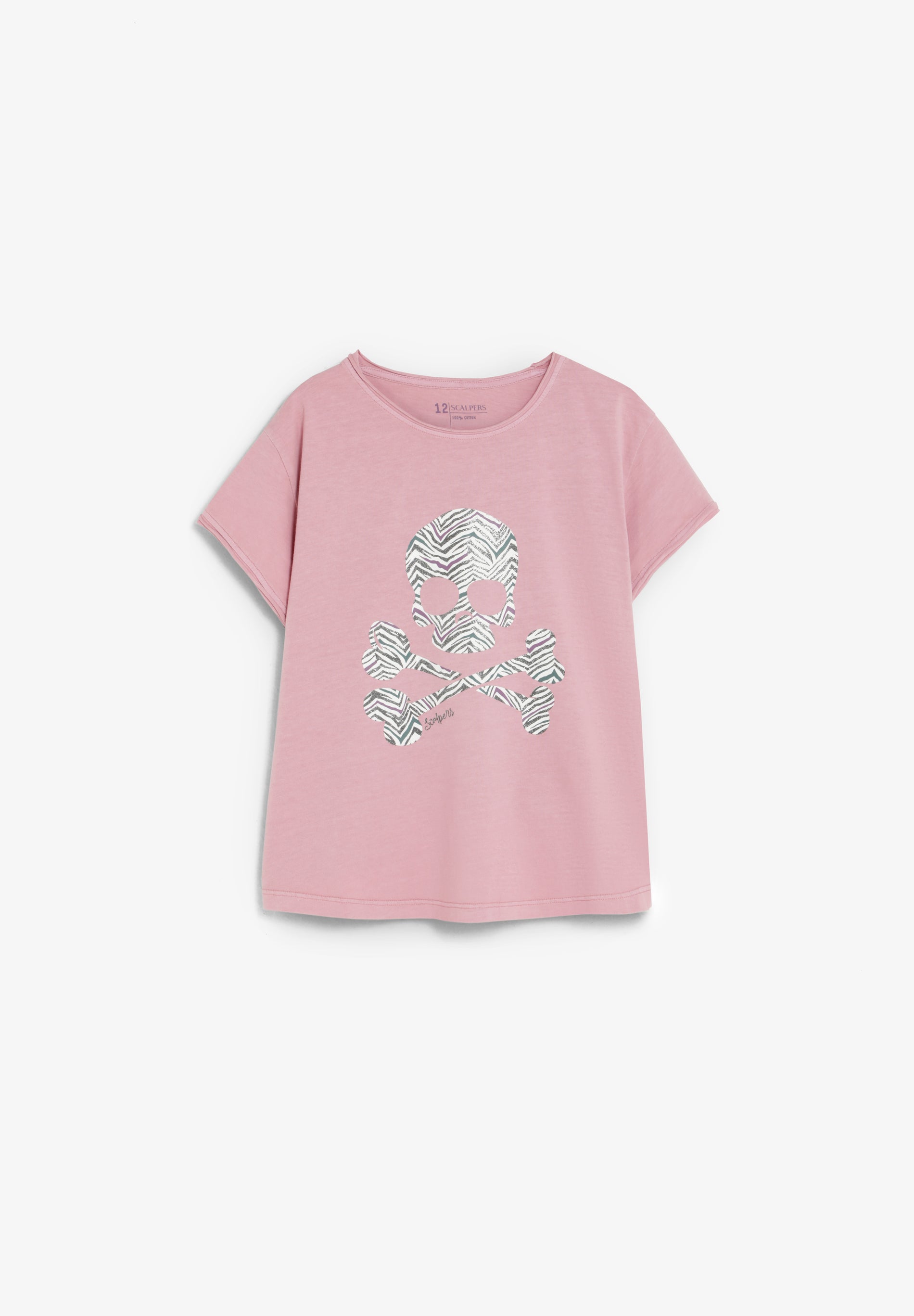 SCZEBRA SKULL TEE GIRLS