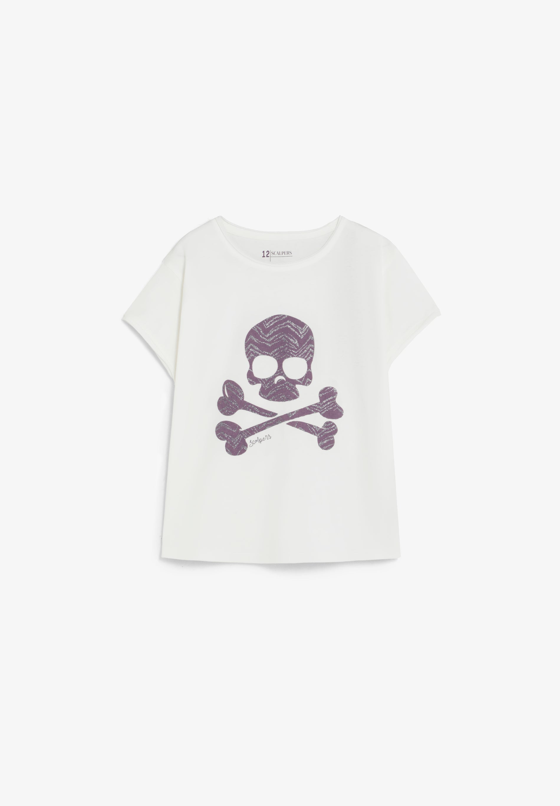 SCZEBRA SKULL TEE GIRLS