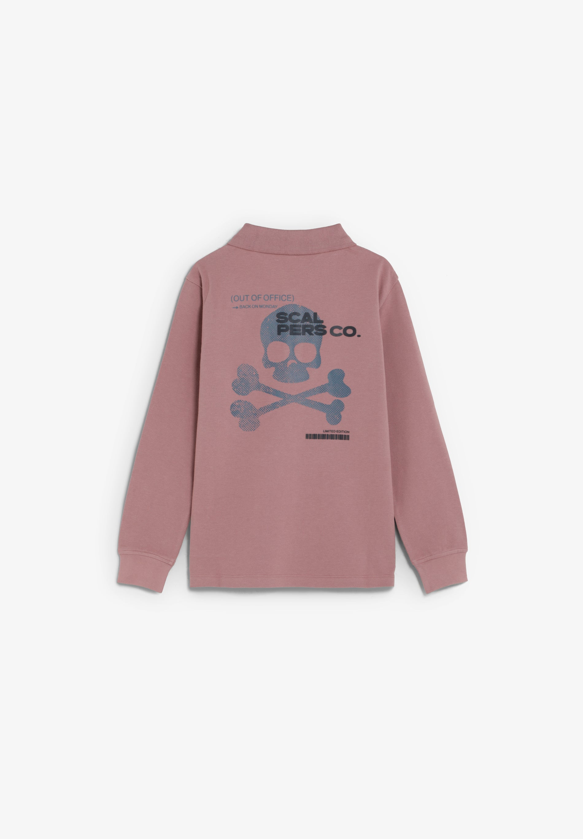 SCBACK SKULL LS POLO KIDS