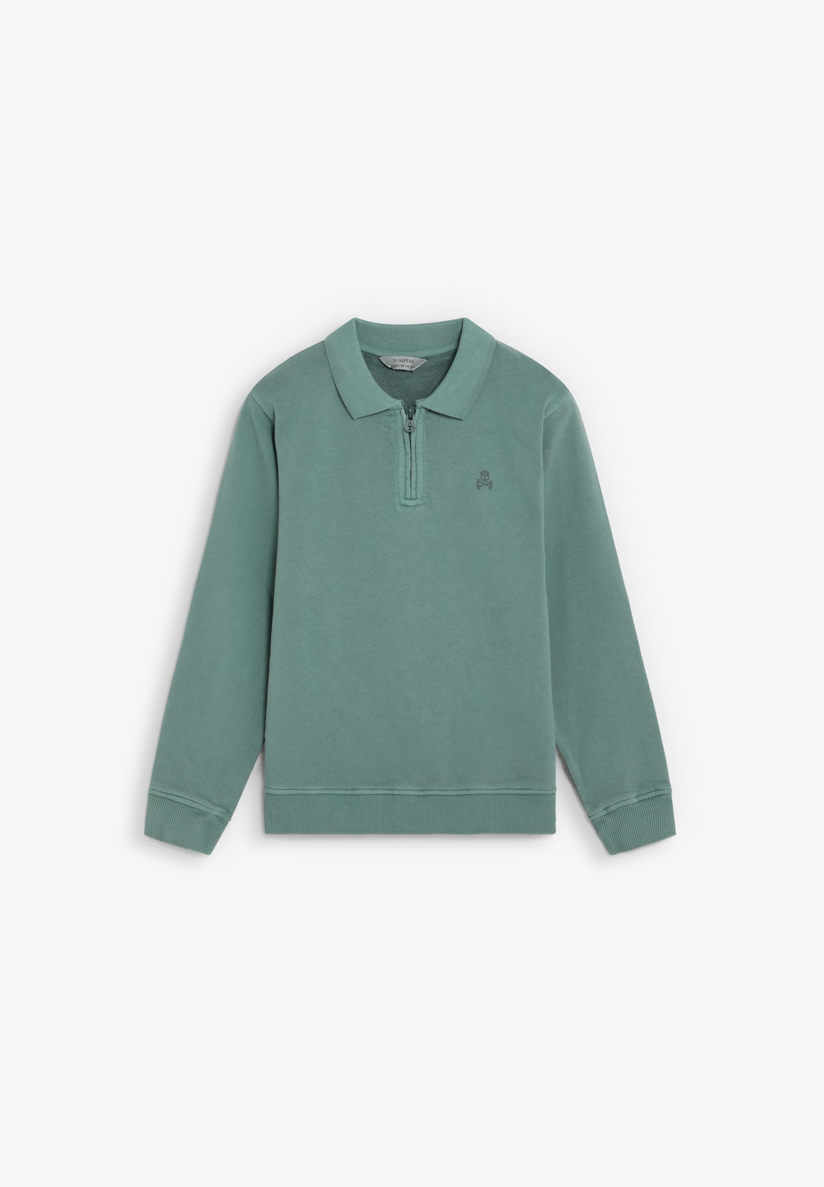SUDADERA HALF-ZIP PRINT TRASERO